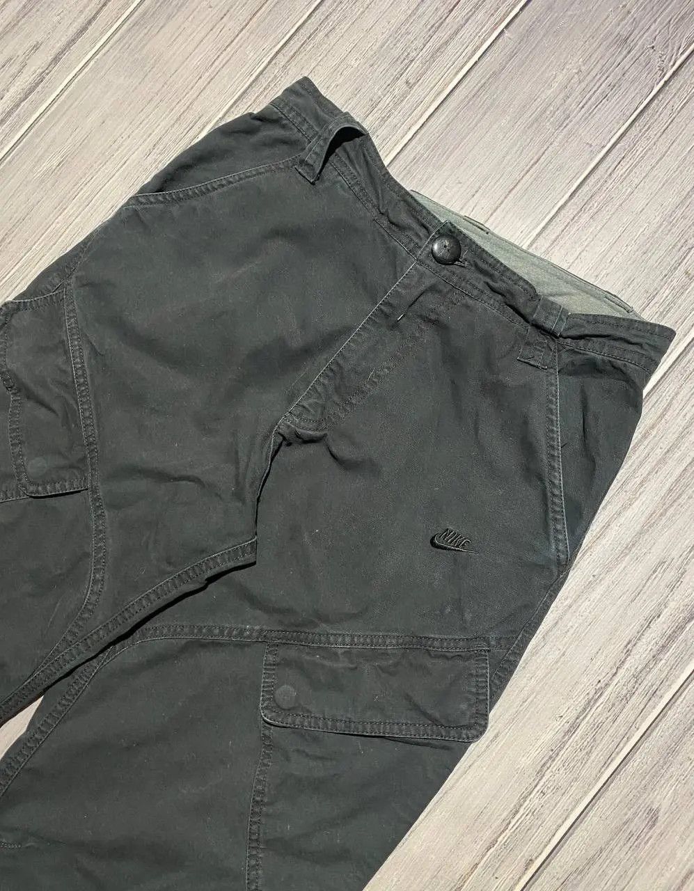 Nike Vintage Nike Cargo Pants 00s Swoosh Y2K Size US 30 / EU 46 - 2 Thumbnail