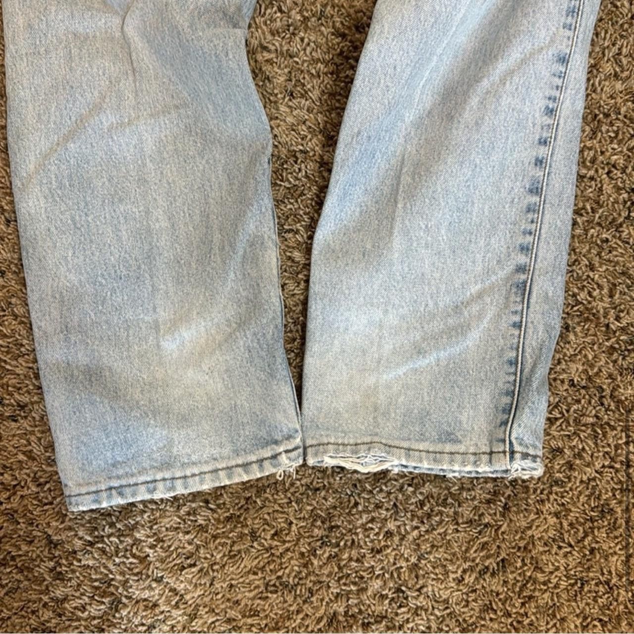 I.N.C × Vintage Vintage Light Blue Washed Distressed Denim Size US 34 / EU 50 - 5 Thumbnail