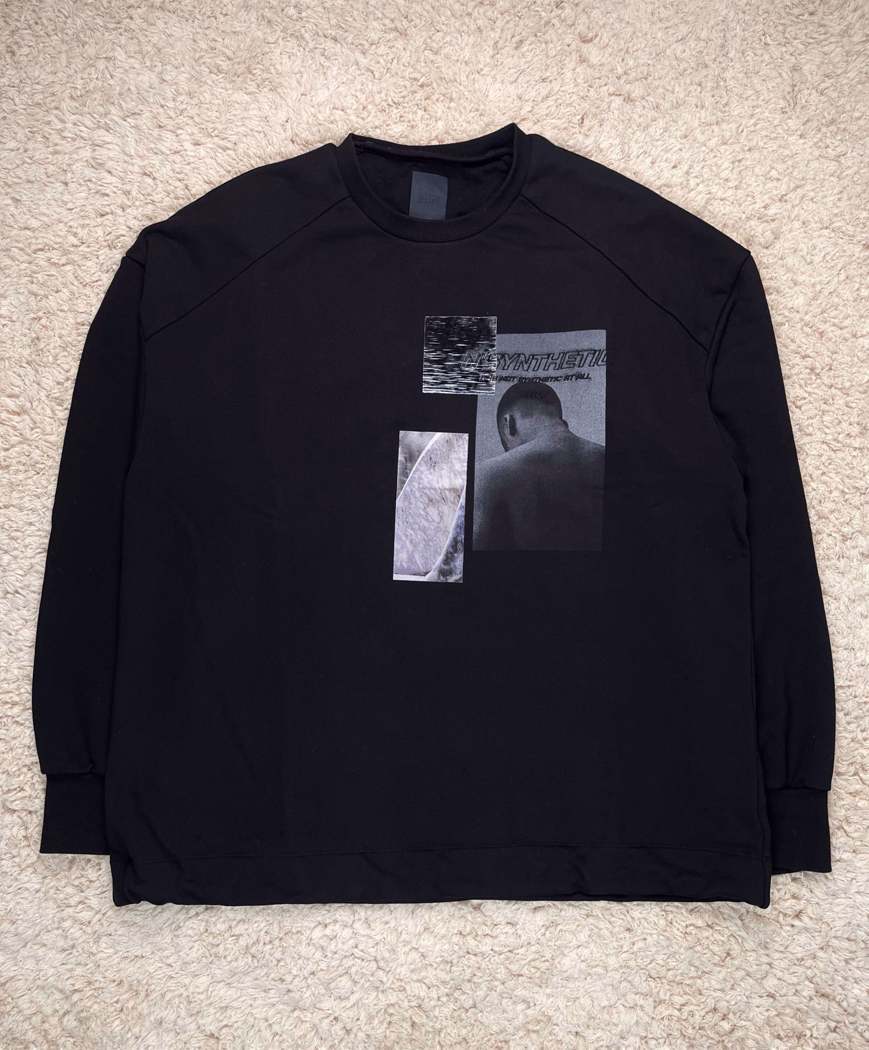 image of Juun J Juun. J F/w2015 Teenage Sweatshirt in Black, Men's (Size XL)
