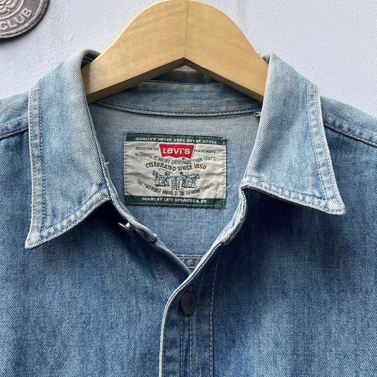 Levi's × Levi's Made & Crafted × Levi's Vintage Clothing Vintage levis Signature chambray blue jeans denim long sleev Size US L / EU 52-54 / 3 - 2 Thumbnail
