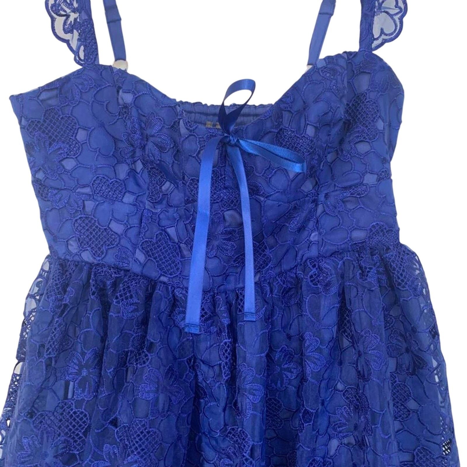 Anthropologie NWT Anthropologie Sleeveless Sweetheart Lace Dress Size XSP Size XS / US 0-2 / IT 36-38 - 3 Thumbnail