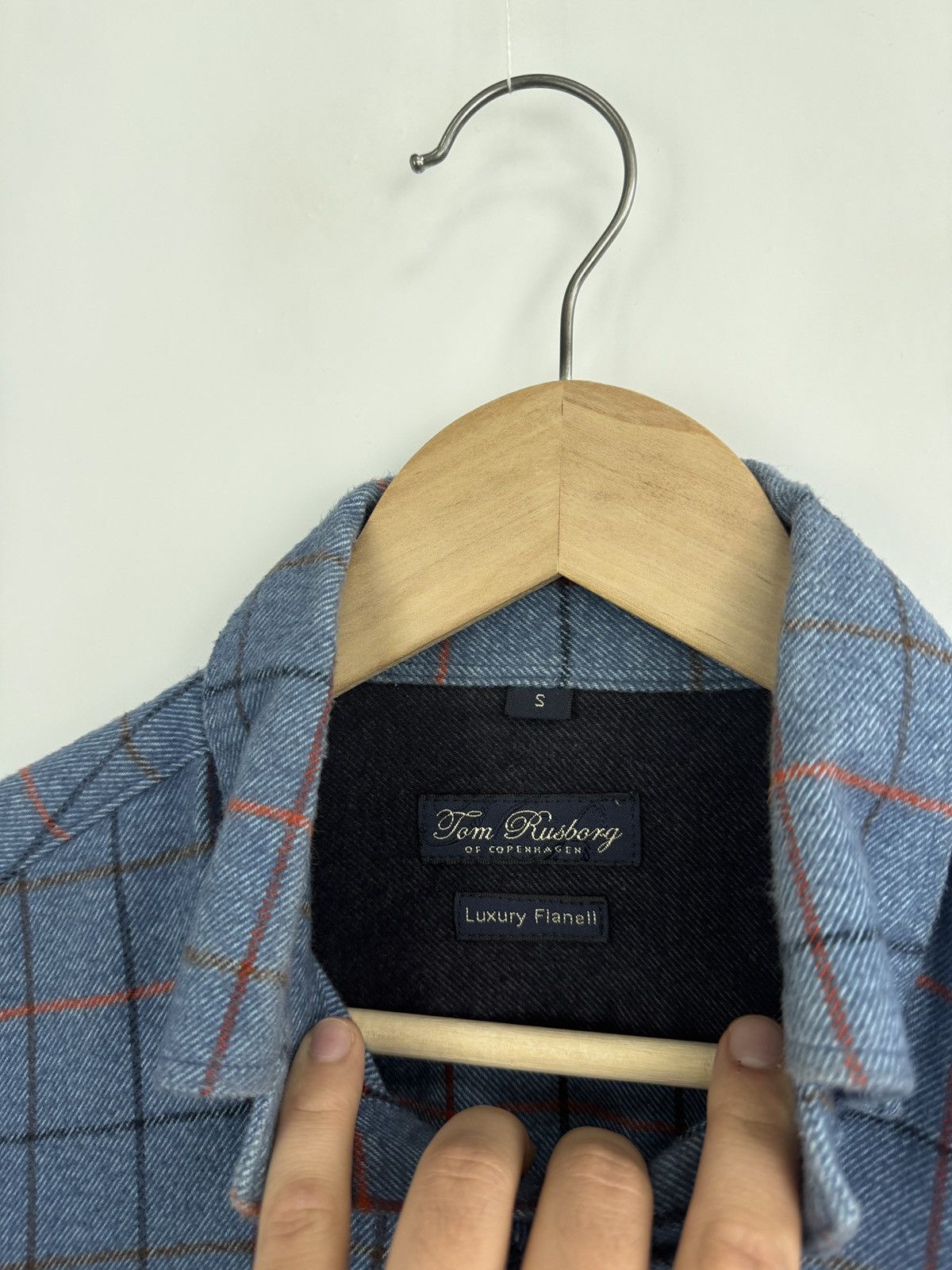 Flannel 🇩🇰 Tom Rusborg Of Copenhagen Luxury Flannel Shirt R13 Style Size US S / EU 44-46 / 1 - 4 Thumbnail