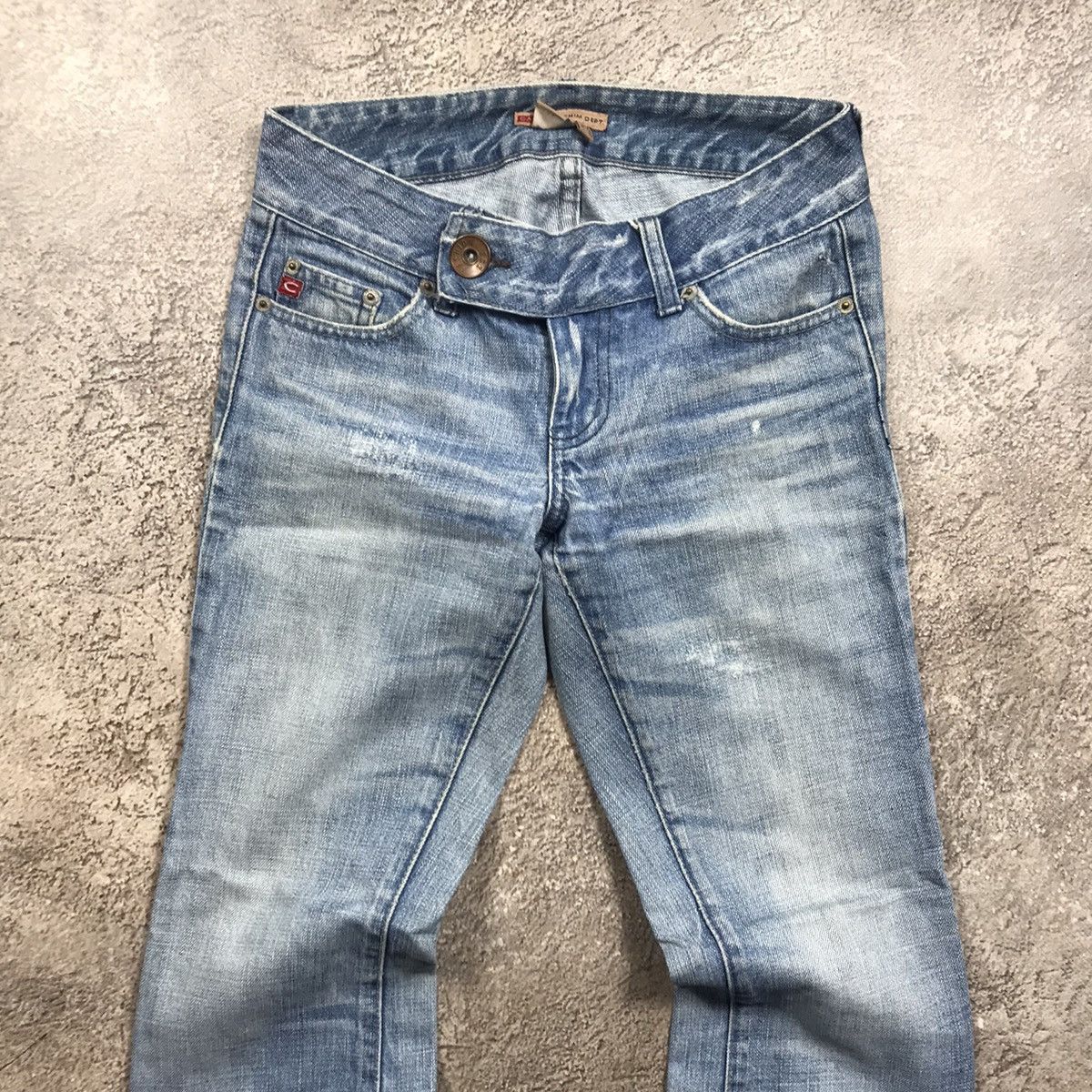 Vintage Vintage Y2K Distressed Flared Jeans Grunge Skate Baggy 26 Size 26" / US 2 / IT 38 - 3 Thumbnail