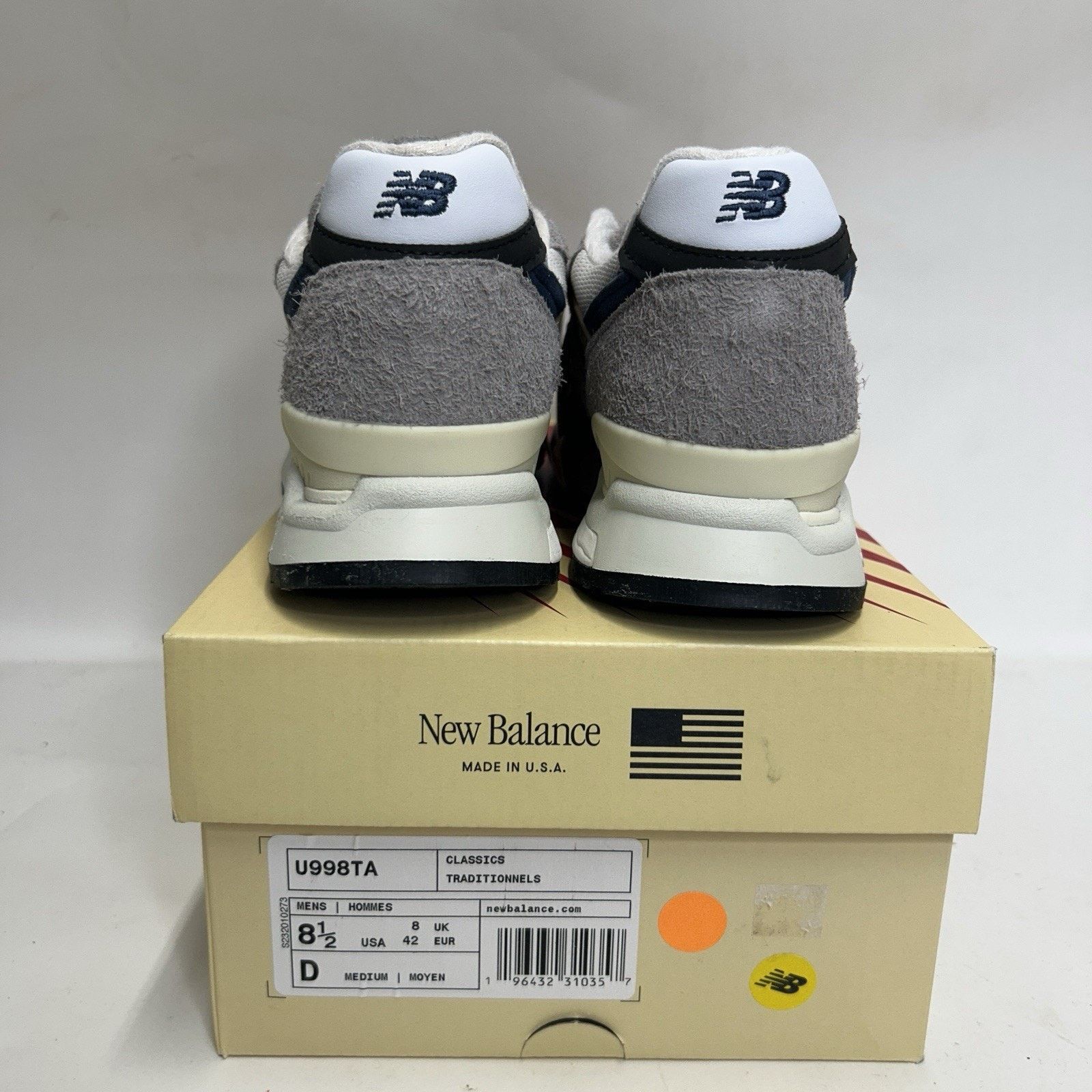 New Balance New Balance 998 Made In USA “Grey Day” U998TA Size US 8.5 / EU 41-42 - 4 Thumbnail