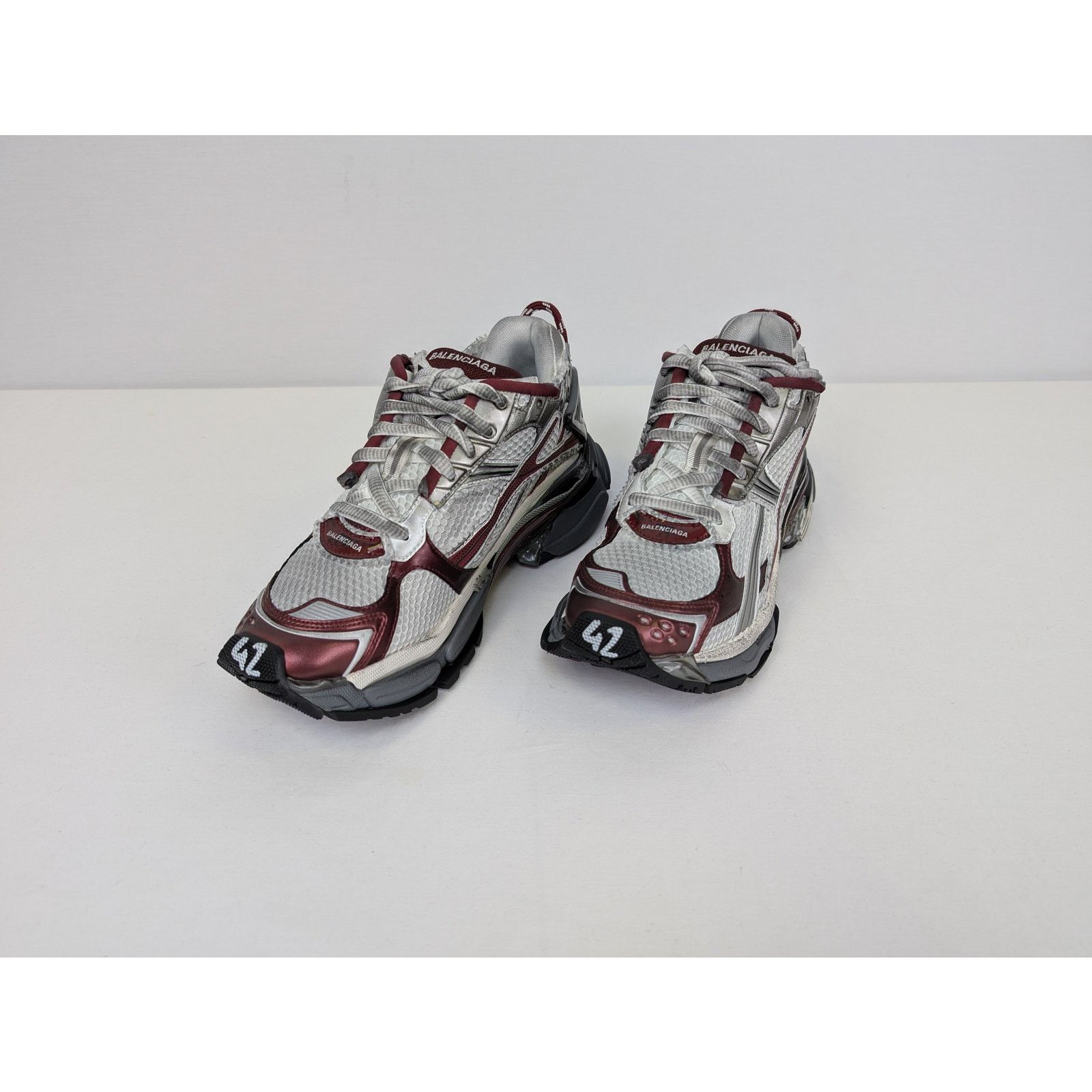 Balenciaga o1rshd1 Four Color Rubber Runners in Multicolor Size US 6 / EU 39 - 9 Thumbnail