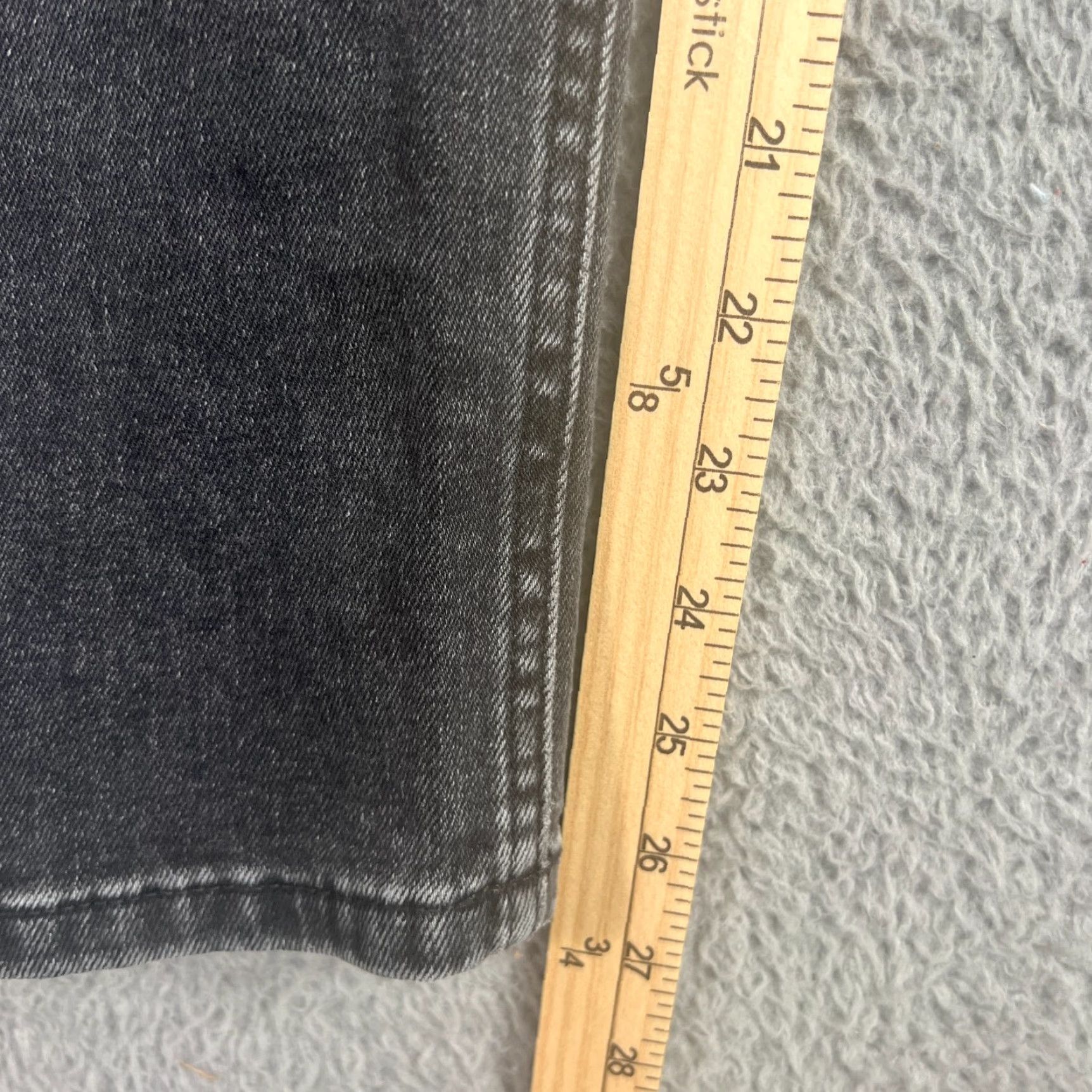 Everlane VINTAGE Everlane Women's 28 Jeans Cropped Straight Black 90s Curvy Cotton Denim Mom Style Size 28" / US 6 / IT 42 - 2 Thumbnail