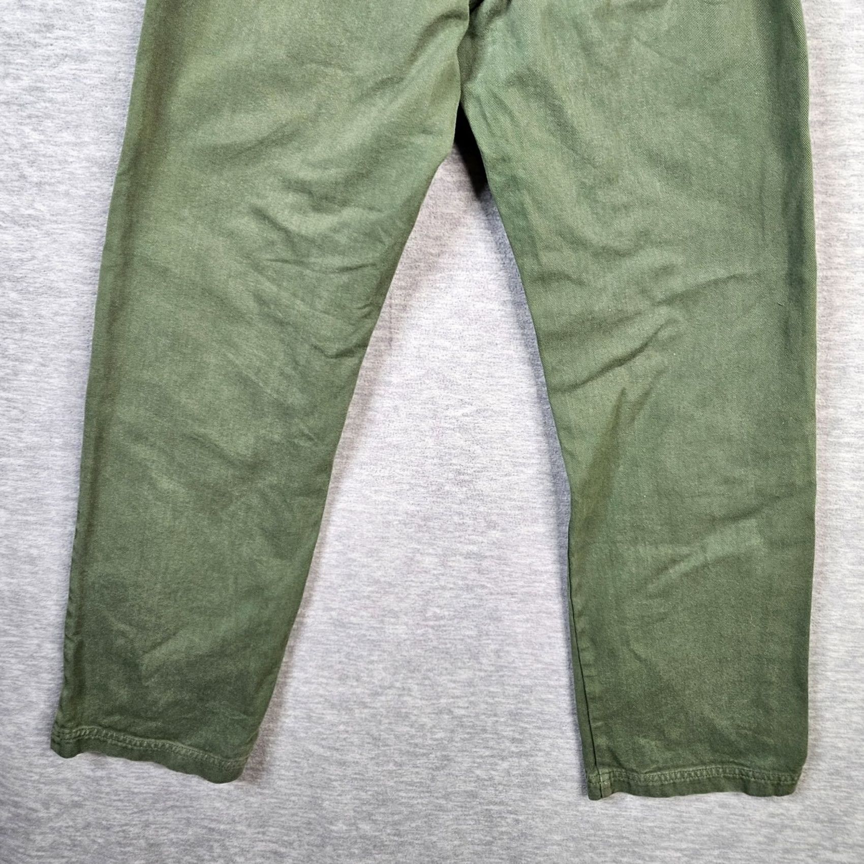 Big Bud Press Big Bud Press Grassy Green Work Pants Solid Cotton Pockets XXS Women's Casual Pants Front Pockets Cotton Workwear Slim Straight NYL? Size 24" / US 00 / IT 34 - 4 Thumbnail