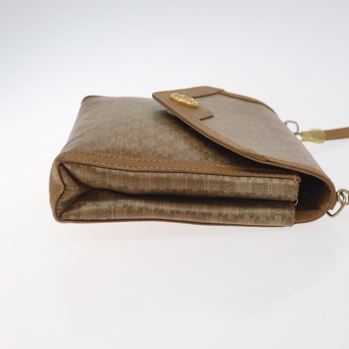 Celine CELINE Macadam Canvas Shoulder Bag Brown Gold Size ONE SIZE - 4 Thumbnail