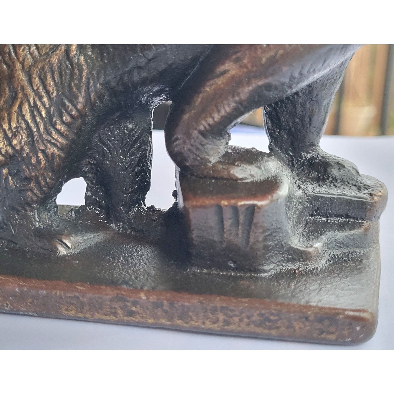 Other ARTS & CRAFTS BRONZE GRIZZLY BEAR BOOKEND C1910 STATUE Size ONE SIZE - 6 Thumbnail