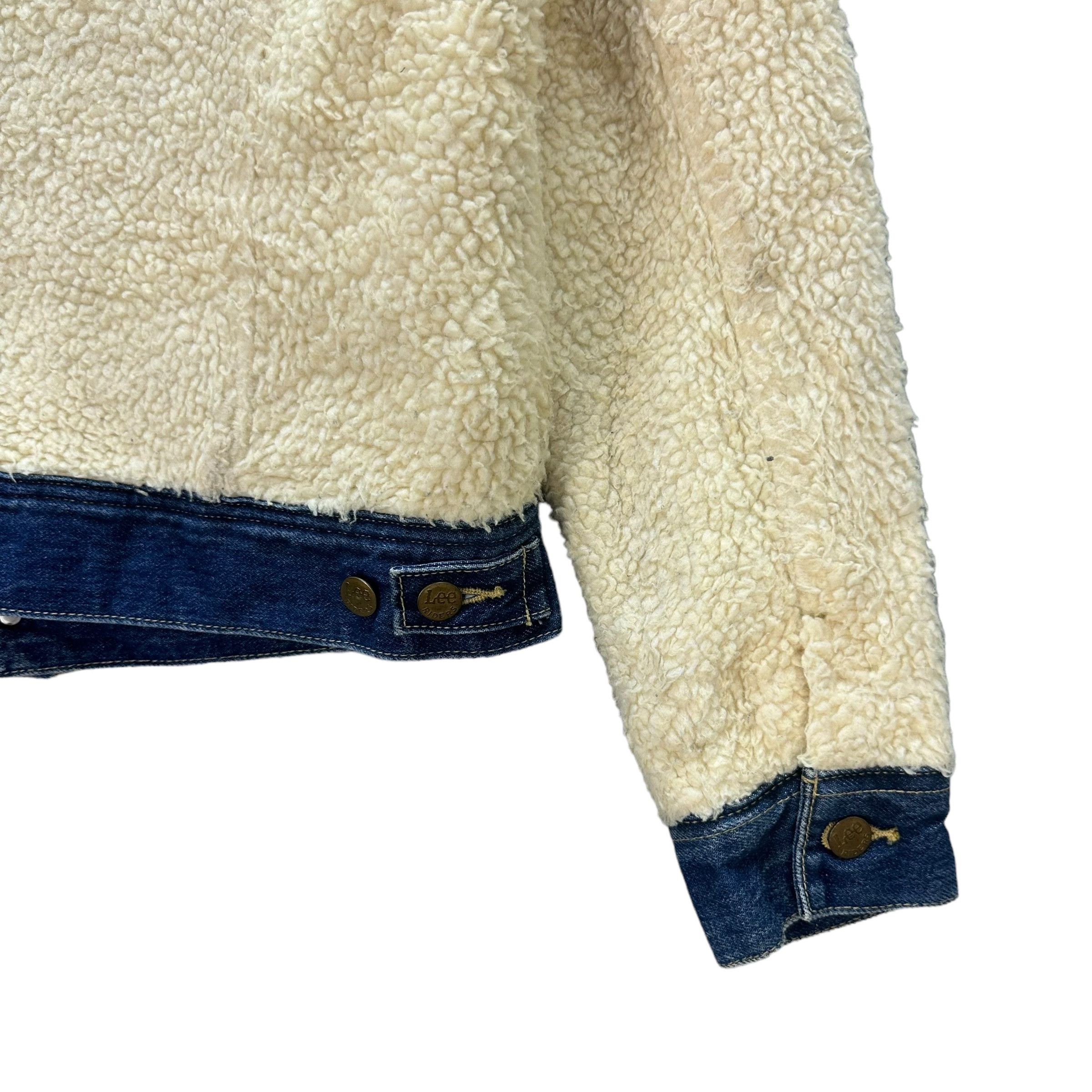 Lee Lee X E Hyphen World Gallery Sherpa Denim Jacket #A27-0628 Size M / US 6-8 / IT 42-44 - 12 Thumbnail