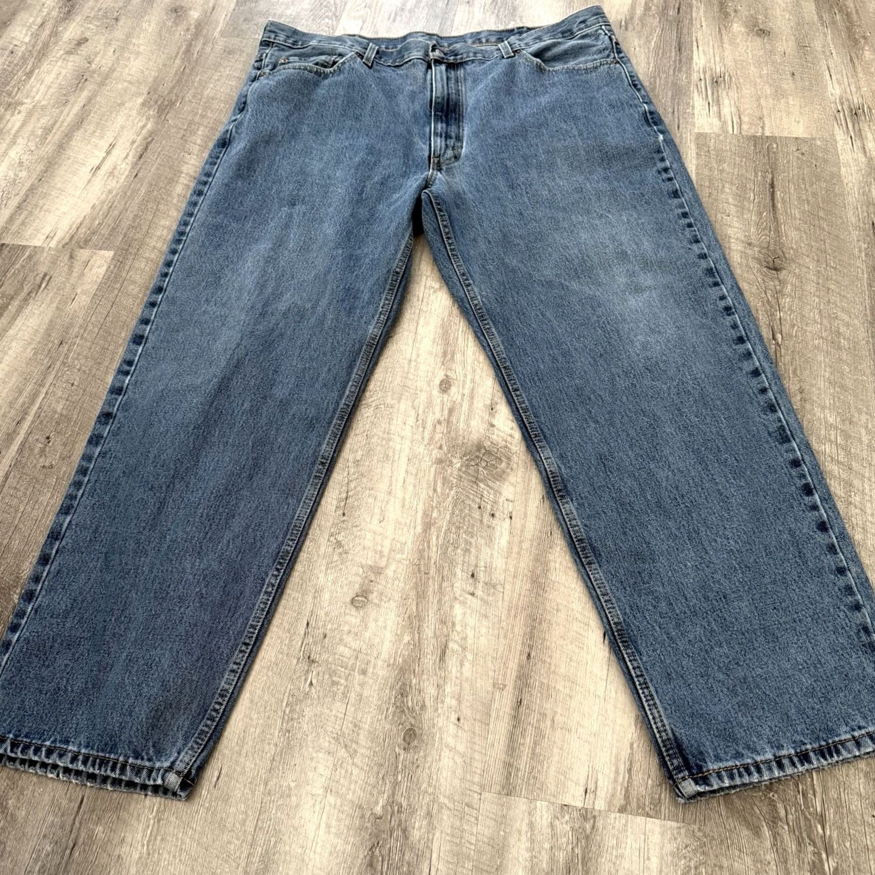 Levi's Levi’s 550 Jeans Mens Relaxed Fit Medium Wash Blue 44x32 100% Cotton Jeans Zinc Zip 5-Pocket Regular Mens Size US 44 / EU 60 - 7 Thumbnail
