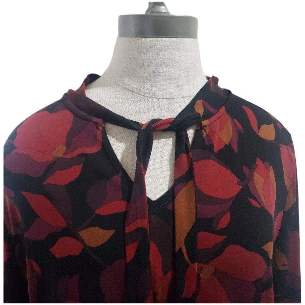 Elie Tahari CT1675 Tahari Floral Autumn Blouse XL Size XL / US 12-14 / IT 48-50 - 2 Thumbnail