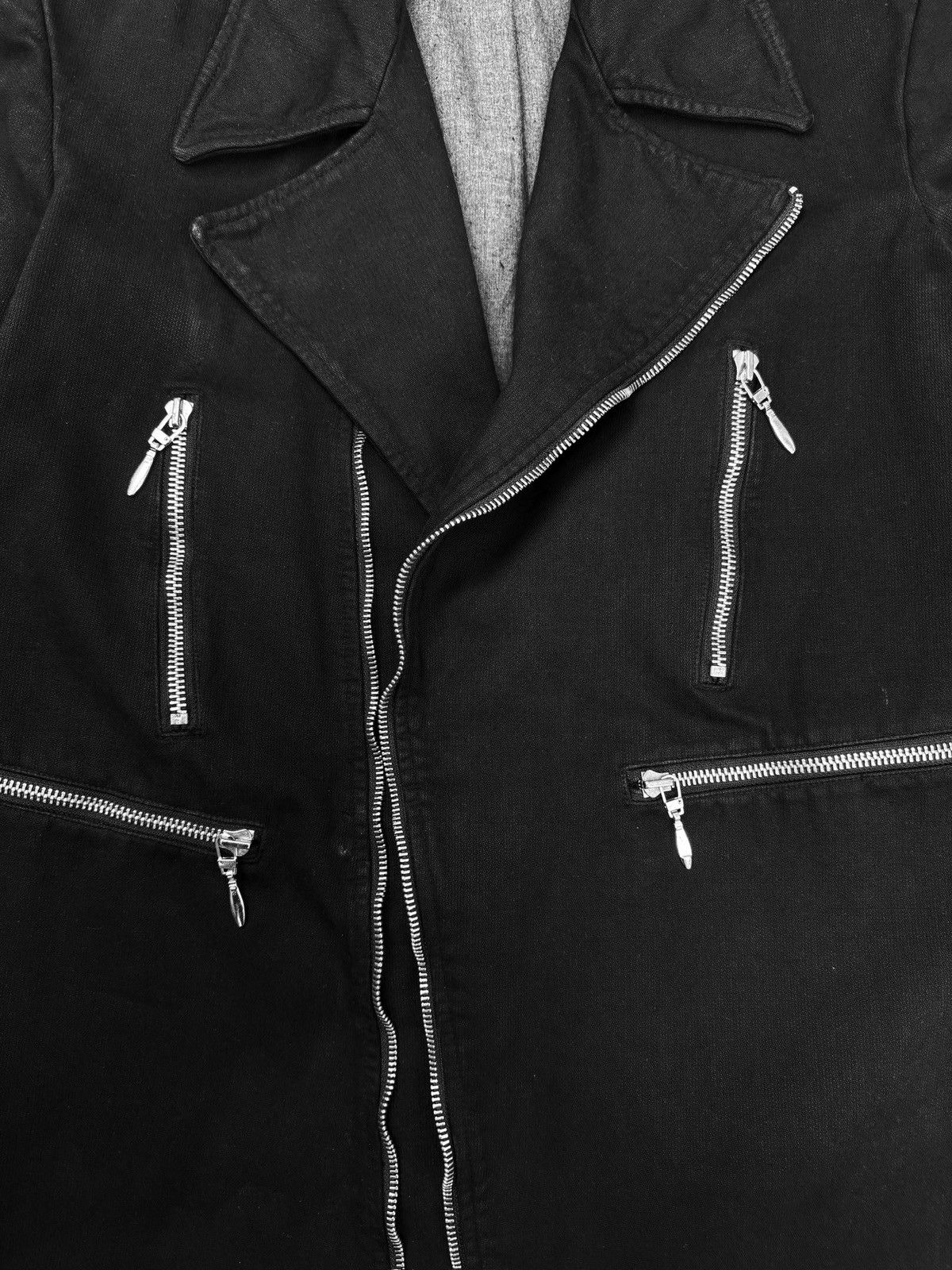 Raf Simons AW04 Raf Simons ‘Waves’ Perfecto Multi Zip Jacket Size US M / EU 48-50 / 2 - 2 Thumbnail