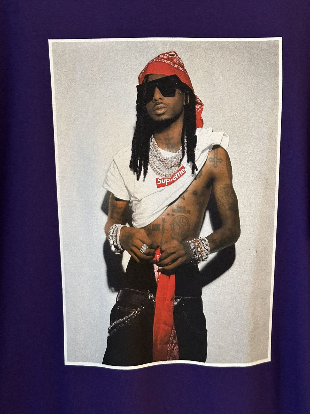Supreme Supreme Playboi Carti Tee Size US XXL / EU 58 / 5 - 2 Thumbnail