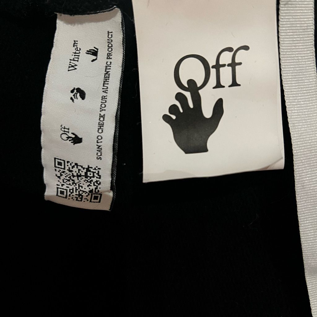 Japanese Brand Off-White Diag Tab crew-neck sweatshirt Size US XL / EU 56 / 4 - 9 Thumbnail