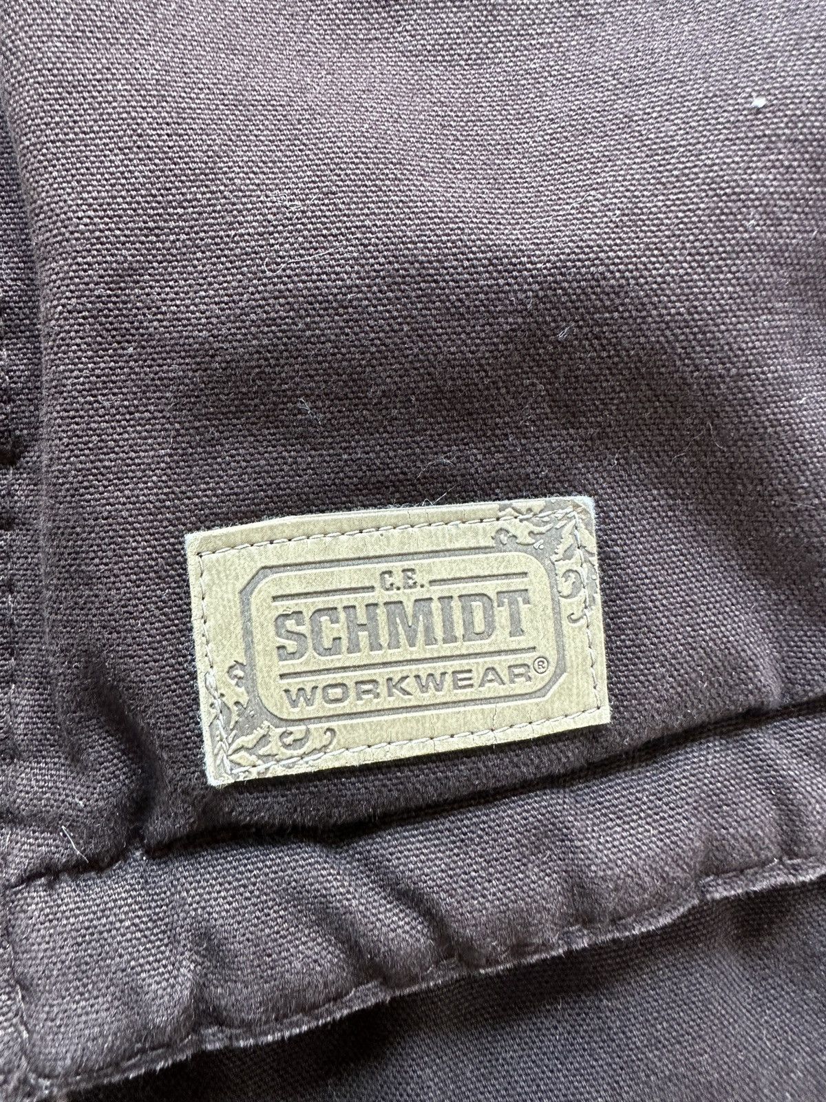 Japanese Brand Vintage Schmidt Workwear Sherpa Lined Hooded Canvas Jacket Size L / US 10 / IT 46 - 3 Thumbnail