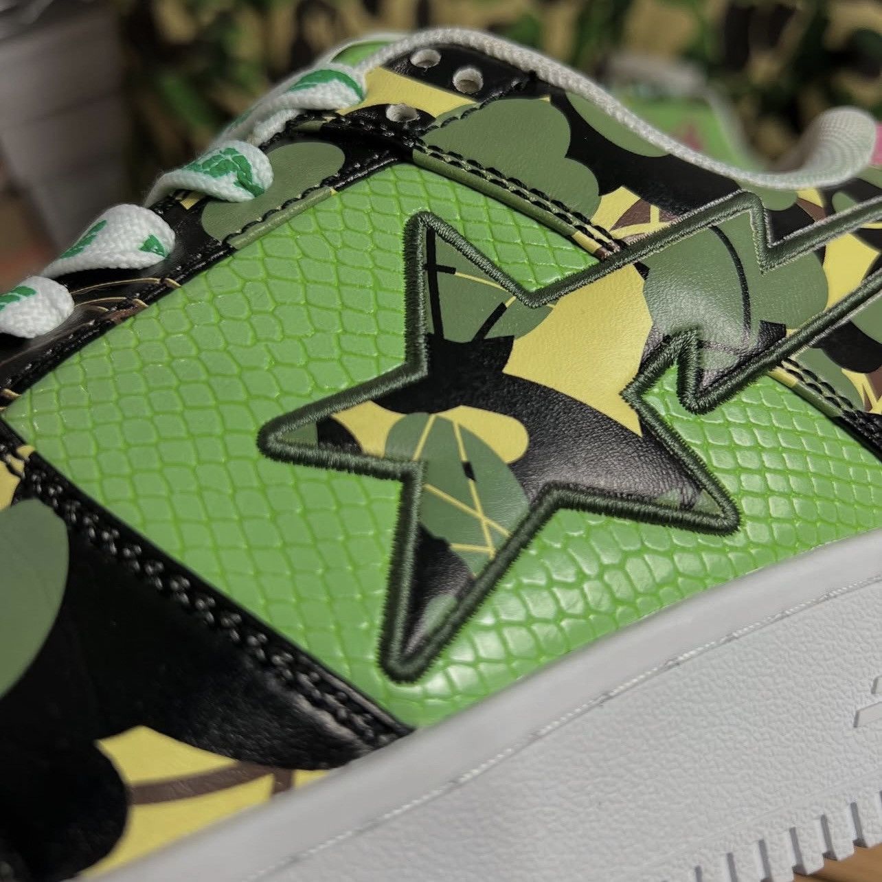 Bape × Futura 2021 A Bathing Ape x Unkle Futura Multi Leather Bapesta Size US 8 / EU 41 - 2 Thumbnail