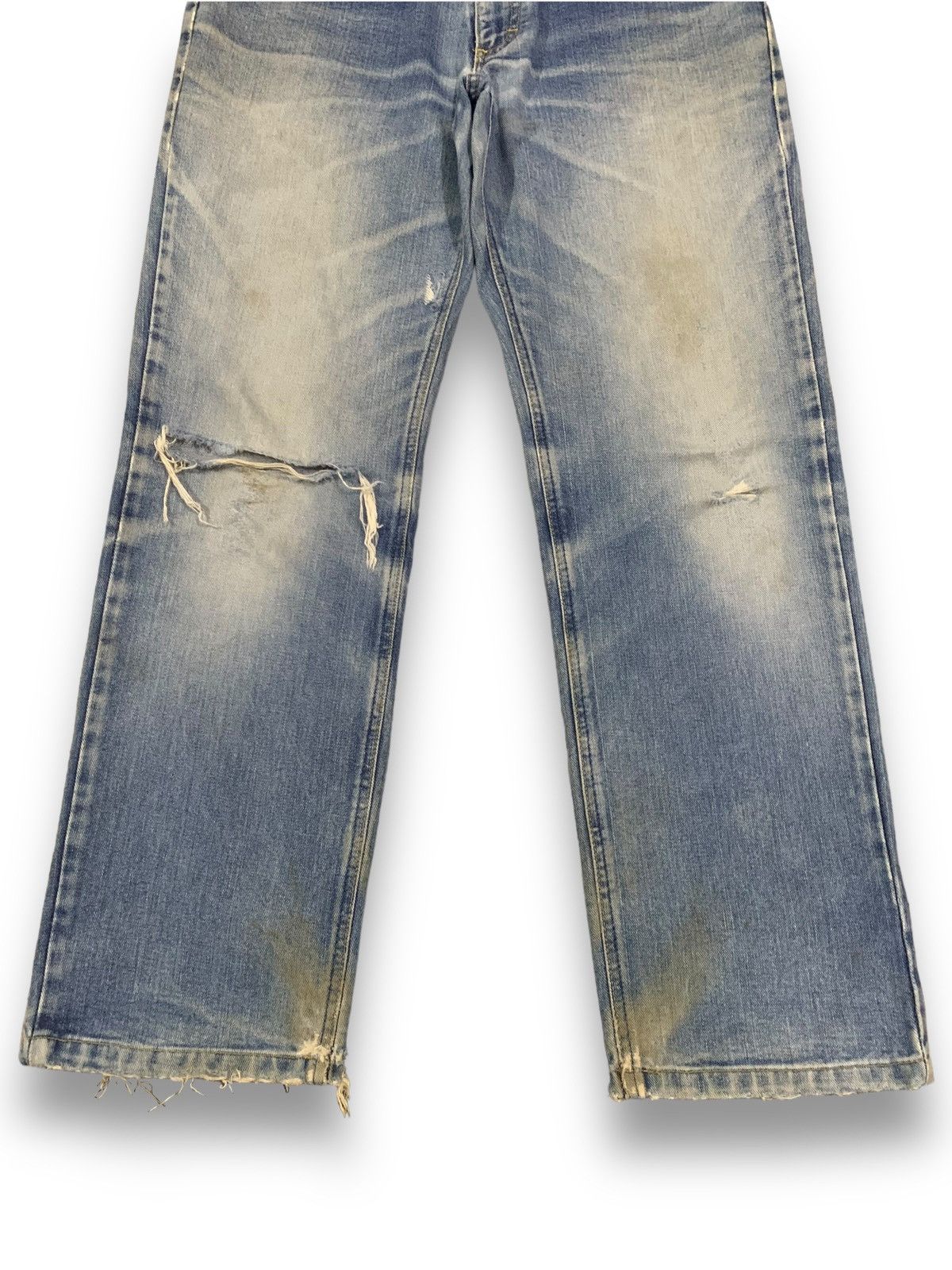 Lee Vintage Lee Riders x Edwin Mud Wash Distressed Grunge Jeans Size US 30 / EU 46 - 8 Thumbnail