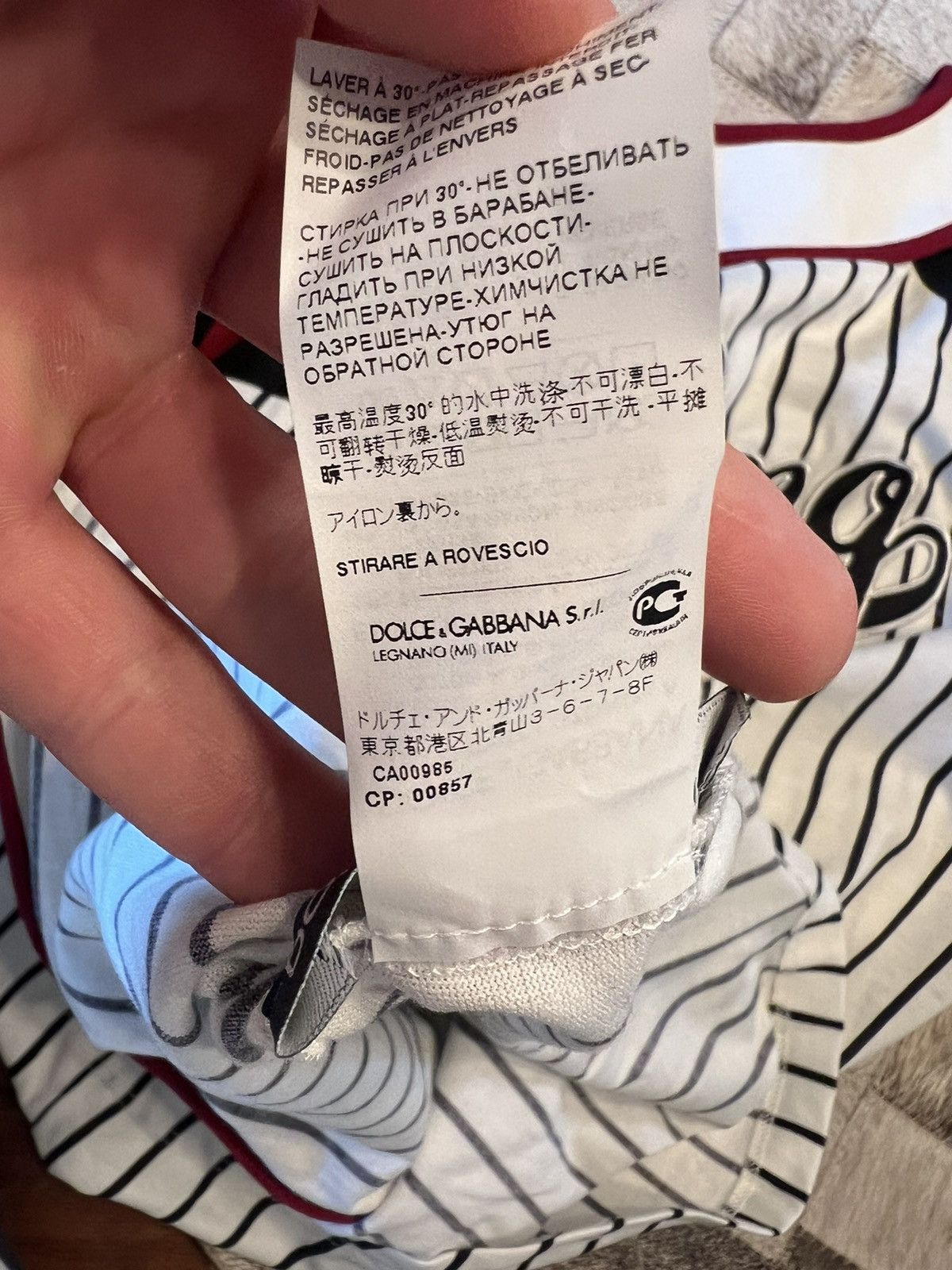 Dolce & Gabbana Dolce & Gabbana Baseball Jersey Size US S / EU 44-46 / 1 - 6 Thumbnail