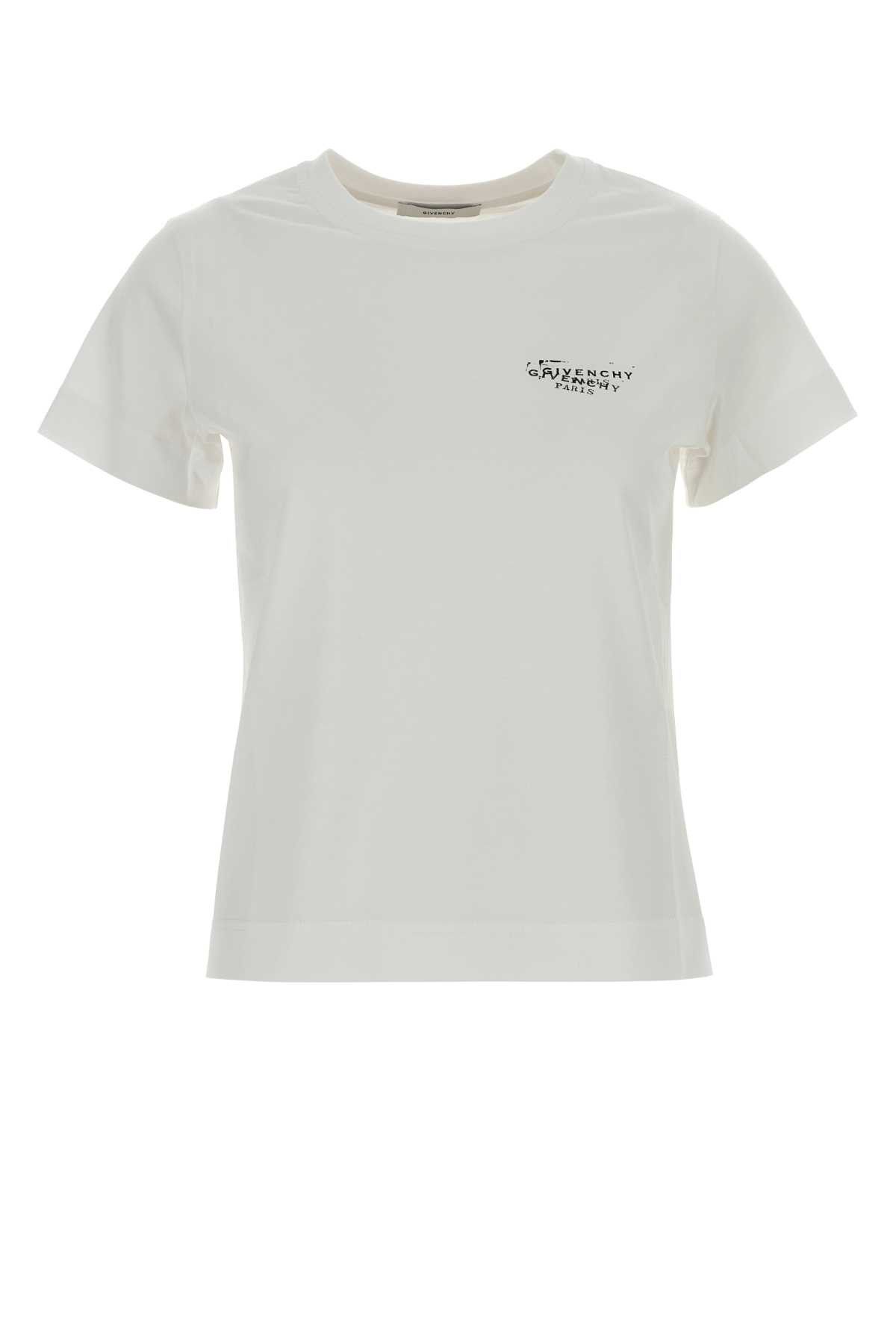 Givenchy White Cotton T-Shirt Size M / US 6-8 / IT 42-44 - 1 Thumbnail
