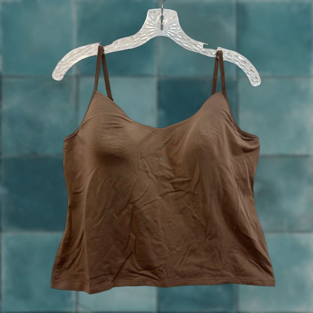 Vintage VINTAGE Y2K Camisole Tank Top Built-In-Bra XL Boho Fairy Grunge Whimsigoth Shirt Womens Size XL / US 12-14 / IT 48-50 - 1 Thumbnail