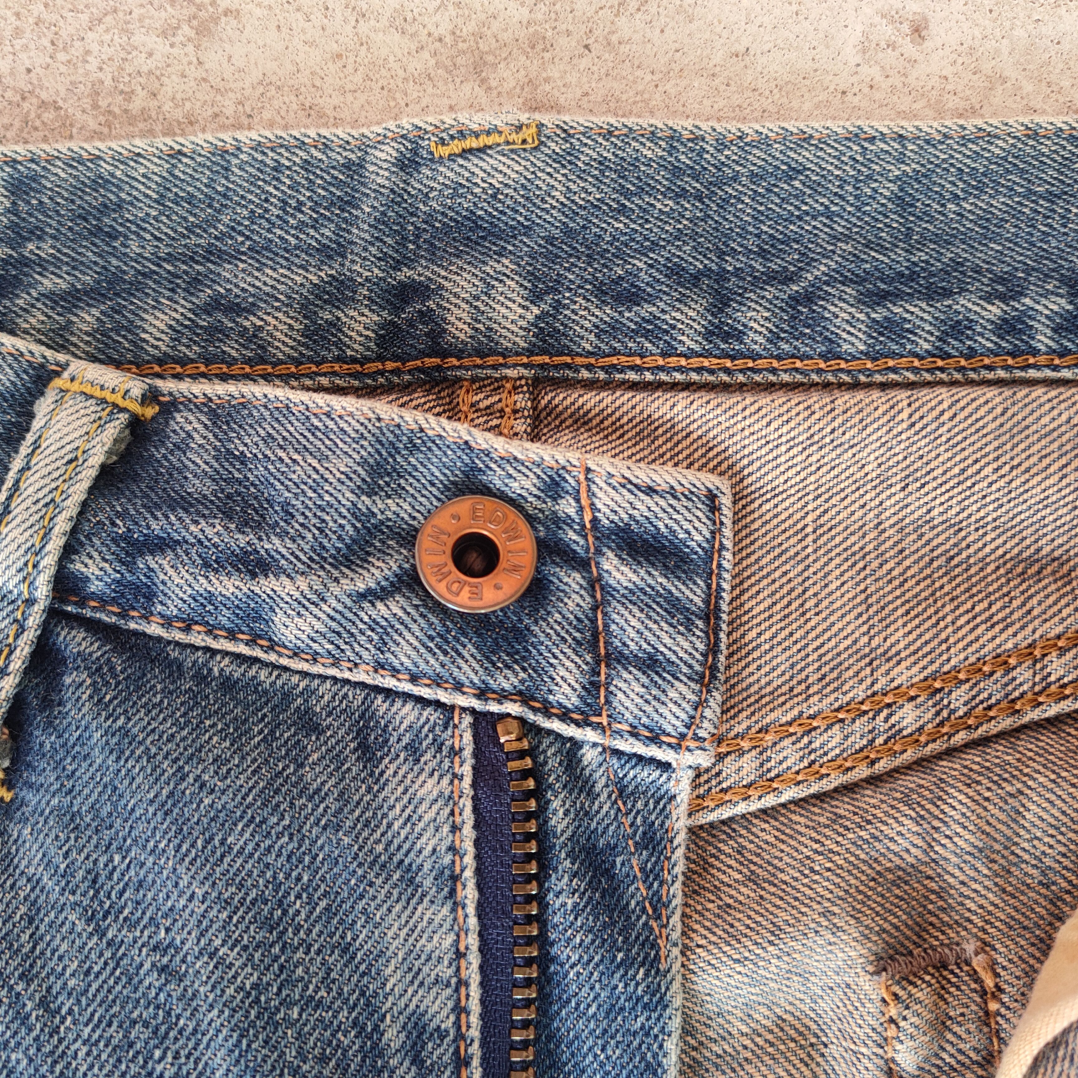 Edwin × Jean × Vintage W30 VINTAGE EDWIN 505X RUSTY FADED DISTRESSED JEANS PANTS Size US 30 / EU 46 - 6 Thumbnail