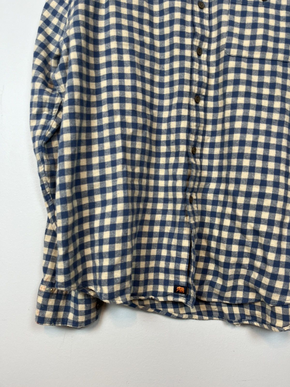 Japanese Brand The Normal Brand blue & cream Flannel Size US L / EU 52-54 / 3 - 2 Thumbnail