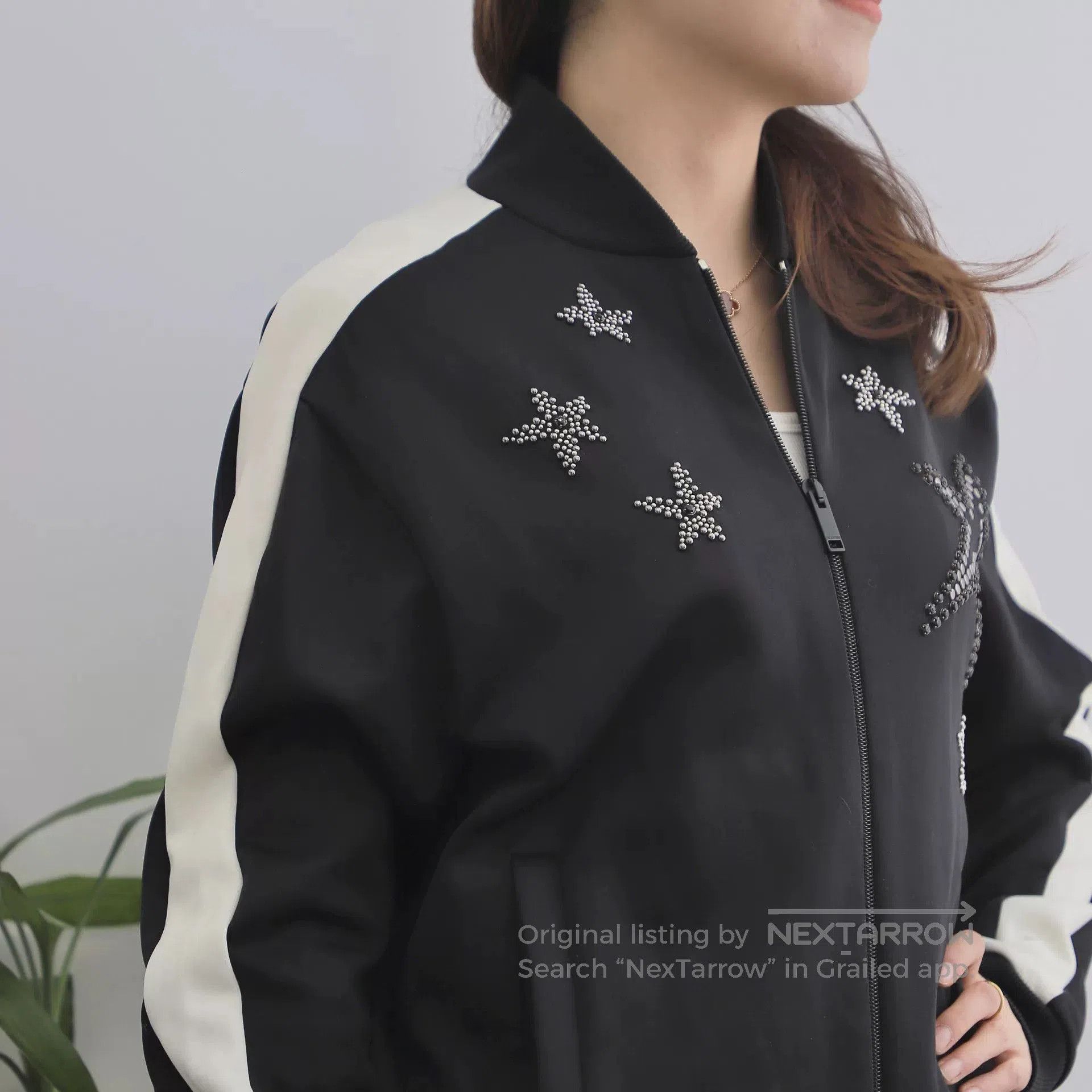 Valentino Valentino Black Star Rivet Baseball Jacket. Size S / US 4 / IT 40 - 3 Thumbnail