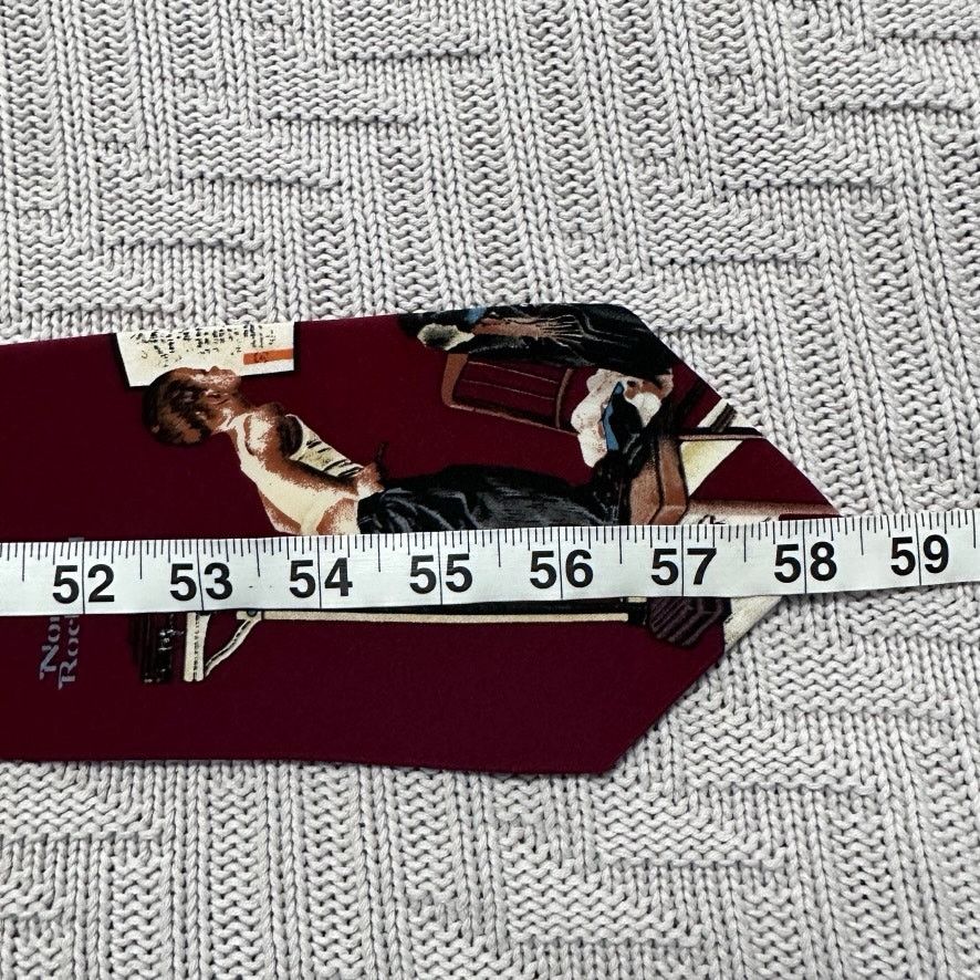 Vintage VIntage Norman Rockwell doctor silk tie Size ONE SIZE - 3 Thumbnail