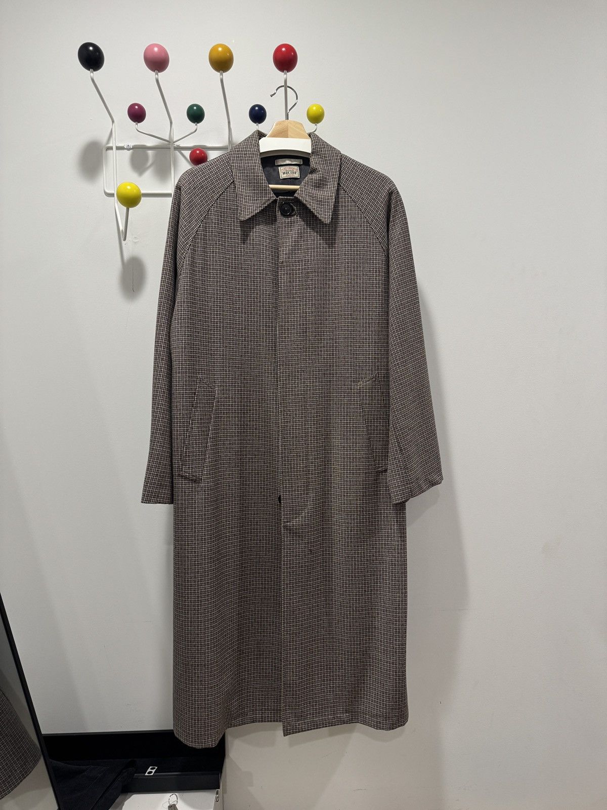 Our Legacy × Stussy Raglan Car Coat Houndstooth | Grailed