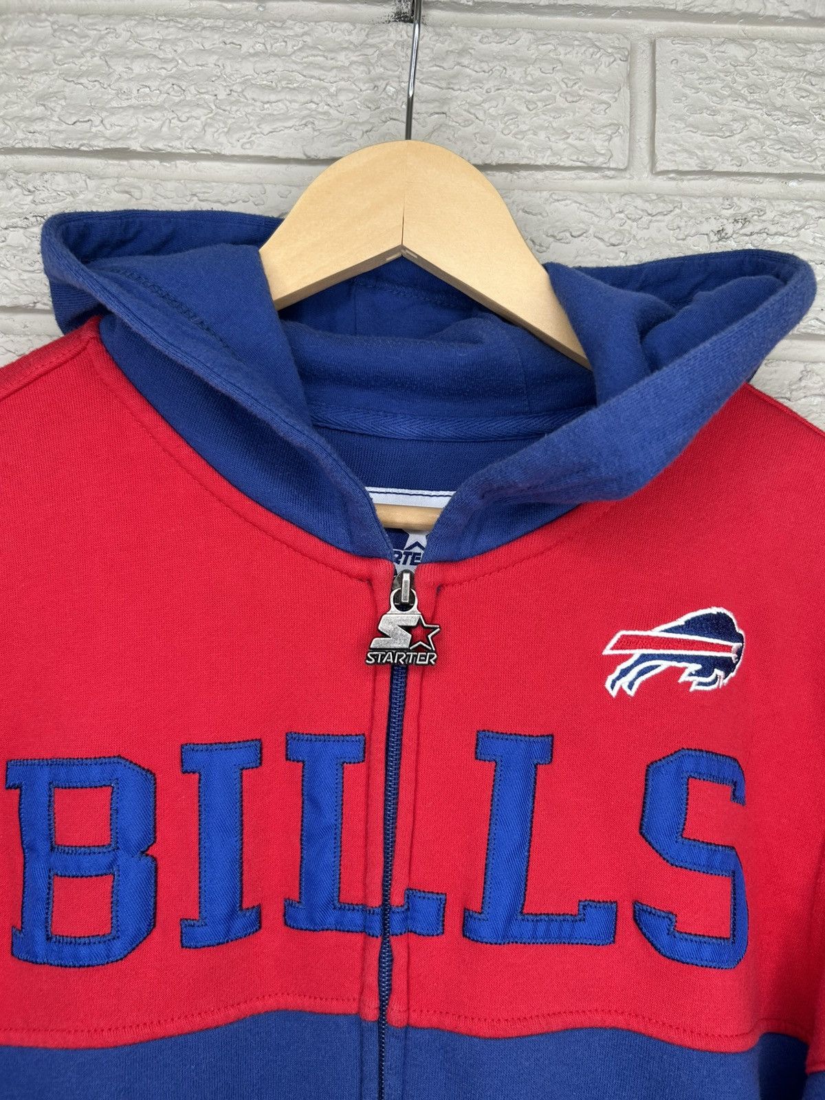 Starter Vintage Starter Buffalo Bills Zip Up Hoodie Size US S / EU 44-46 / 1 - 5 Thumbnail