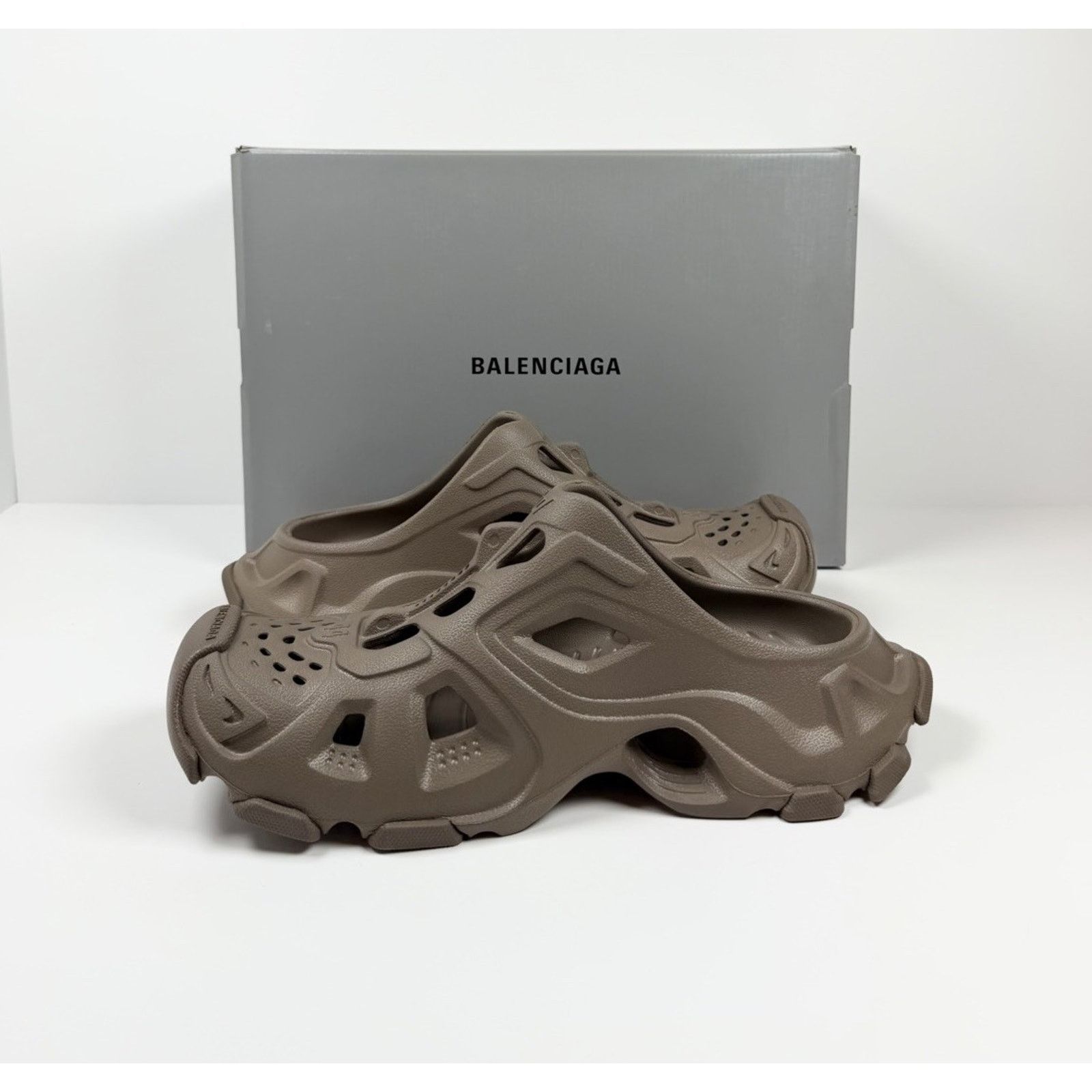 Balenciaga Size 44EU/11US - Balenciaga HD Mule Slip On Taupe NEW! Size US 11 / EU 44 - 7 Thumbnail