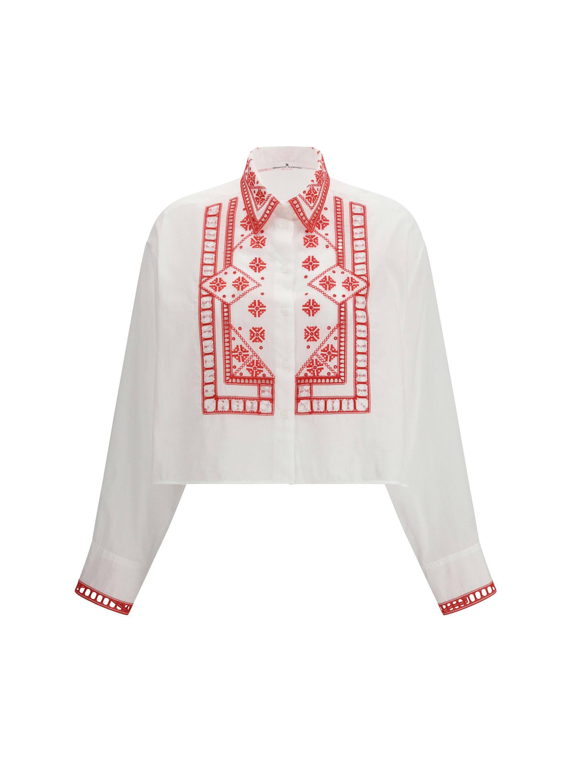 Ermanno Scervino Manjaro embroidered Shirt Size M / US 6-8 / IT 42-44 - 1 Thumbnail