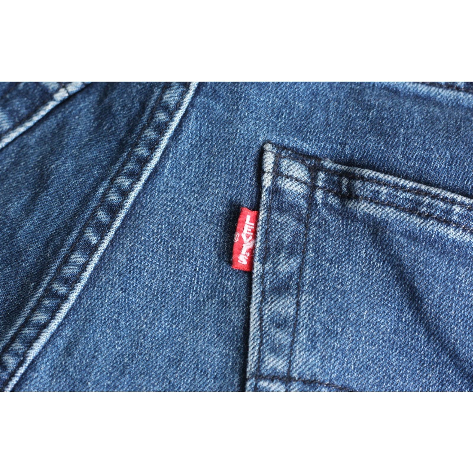 Levi's LEVI’S 502 PREMIUM Big E Tapered Stretch Jeans Men 27/32 Blue Denim Slim 5-Pocket Rise Mid 30 Inseam Wool? Size US 27 - 4 Thumbnail
