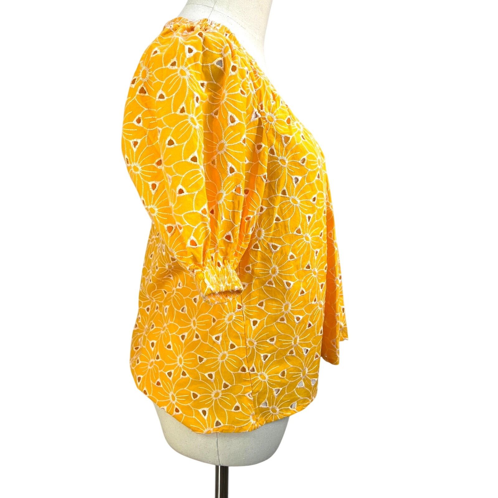 Other Never A Wallflower Marakesh Floral Eyelet Top Size XS / US 0-2 / IT 36-38 - 4 Thumbnail