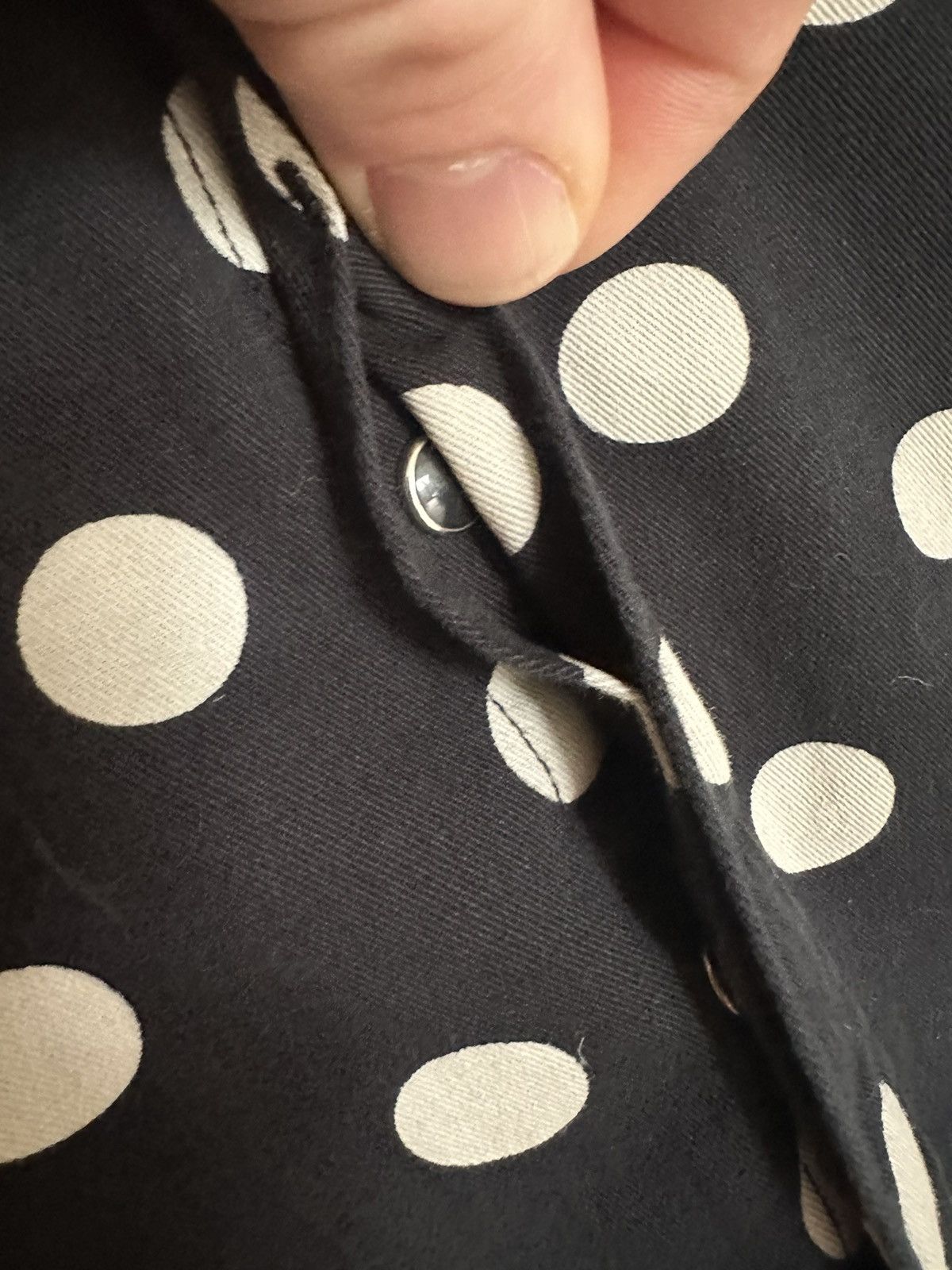 Saint Laurent Paris Saint Laurent black polka dot western denim shirt XS Grail Size US XS / EU 42 / 0 - 13 Thumbnail