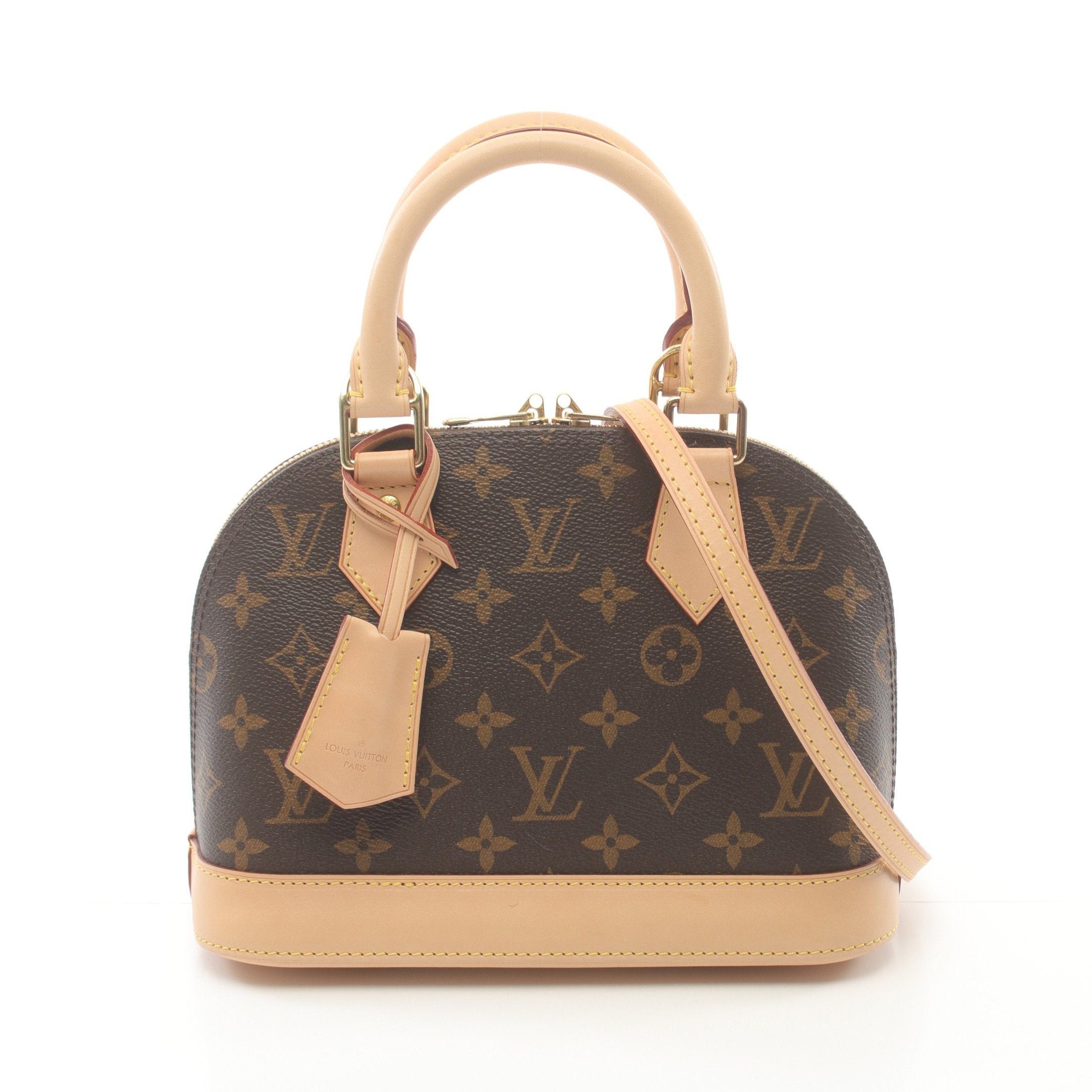 Louis Vuitton Louis Vuitton Alma Bb Monogram Handbag Leather Brown Size ONE SIZE - 1 Thumbnail