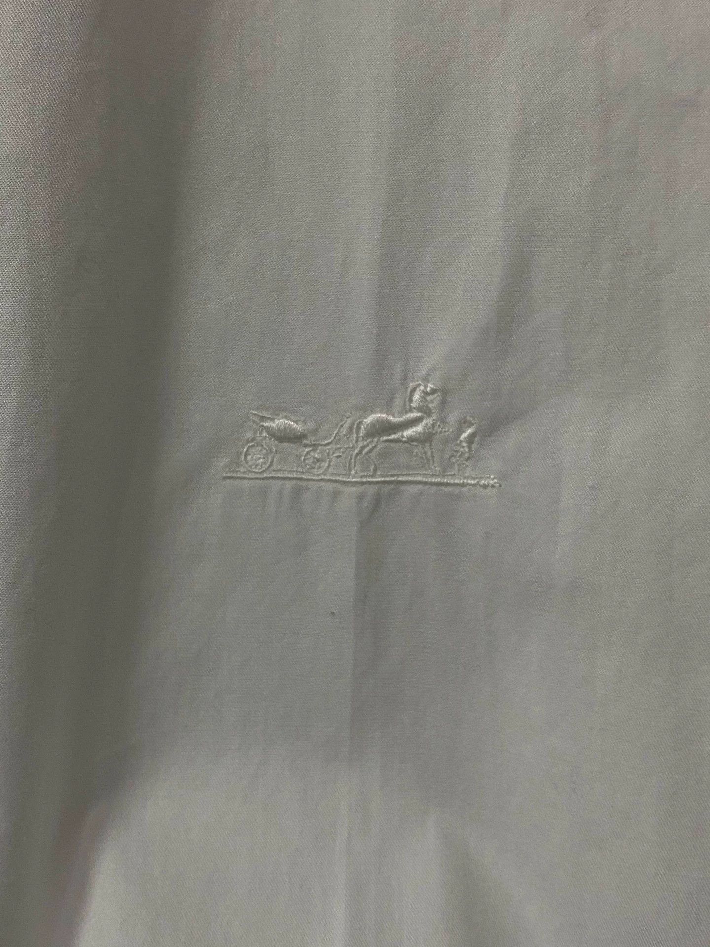 Hermes hermes embroidered logo long-sleeve shirt 36 new Size XS / US 0-2 / IT 36-38 - 5 Thumbnail