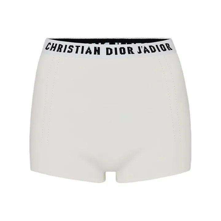 Dior Dior White Logo Waist Slim Fit Shorts 0079-2507 Size 23" - 1 Thumbnail
