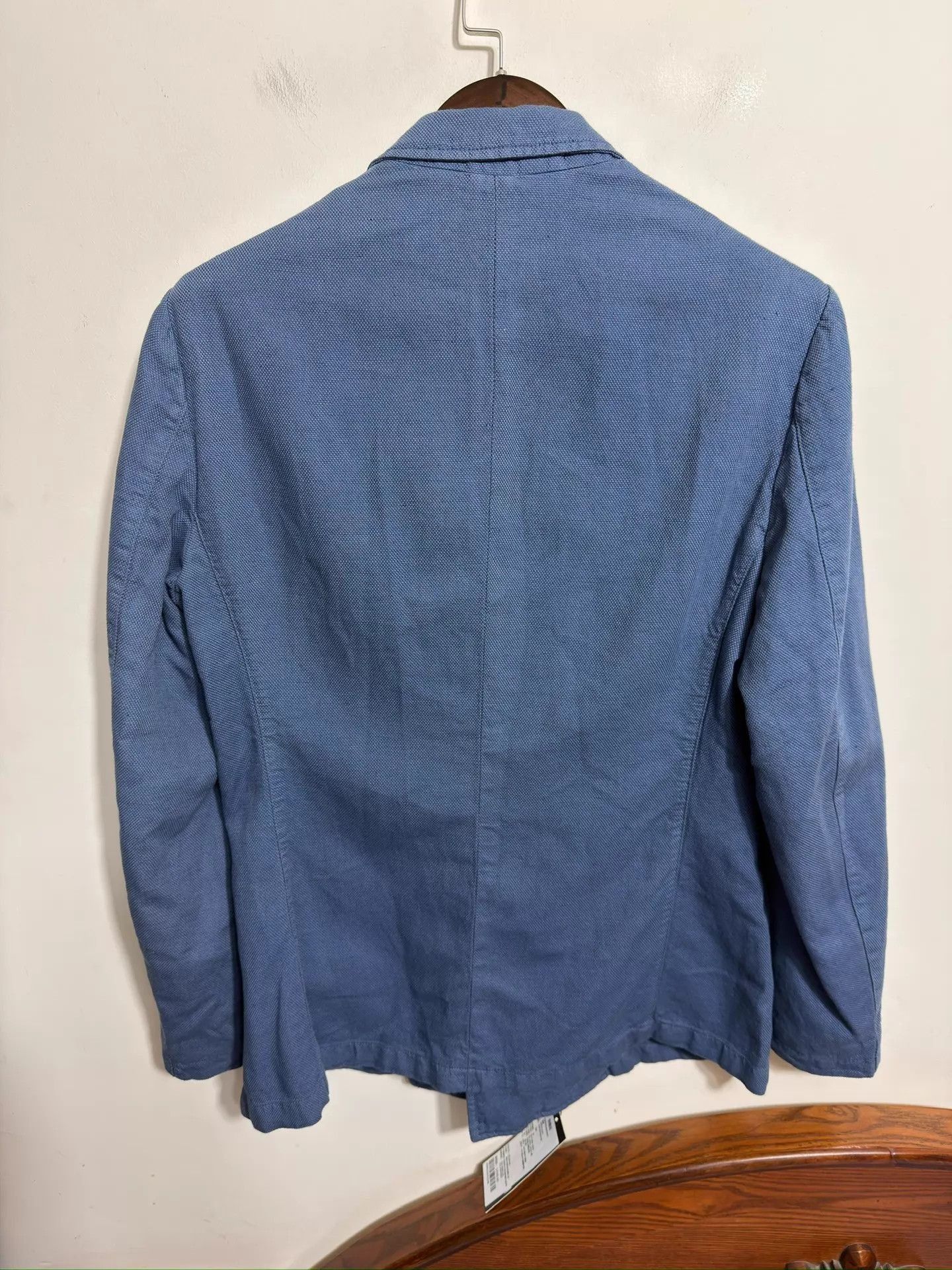 Giorgio Armani Blue Double-Breasted Light Jacket Size US XXS / EU 40 - 2 Thumbnail