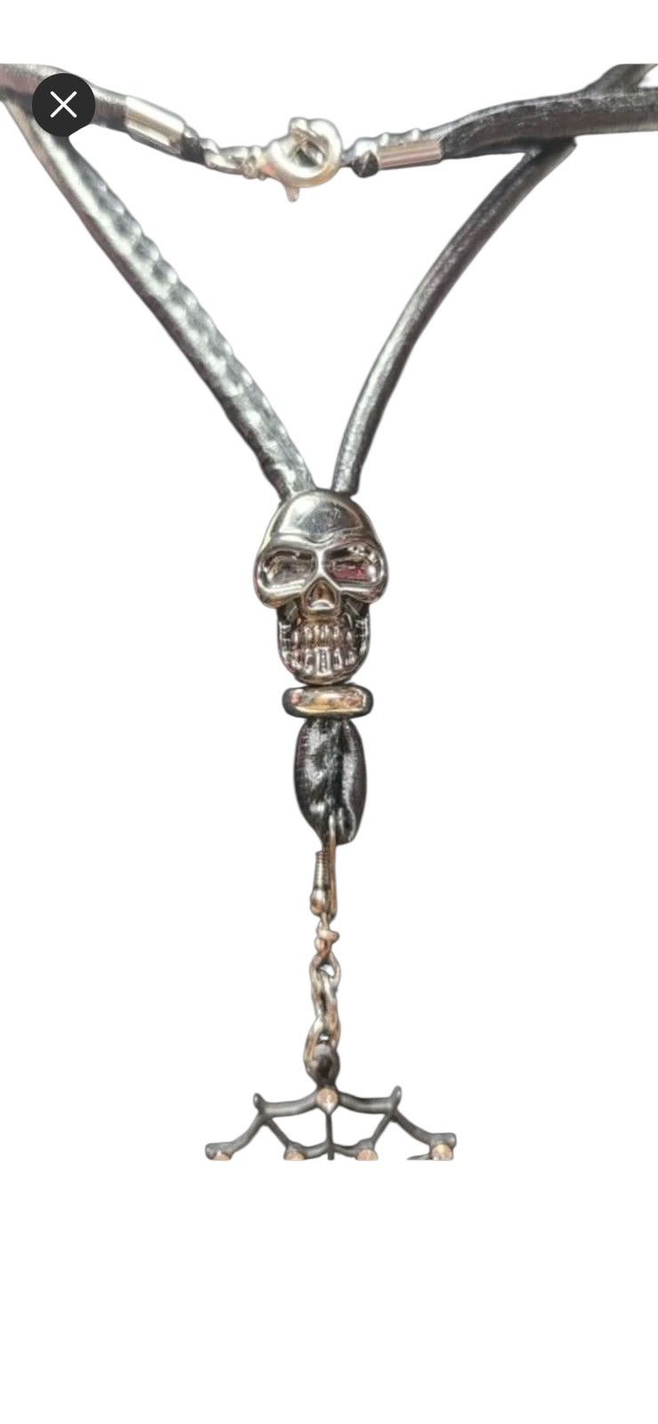 Japanese Brand × Kapital × Vintage Gothil Skull Necklace ☠️ 💀 Size ONE SIZE - 5 Thumbnail