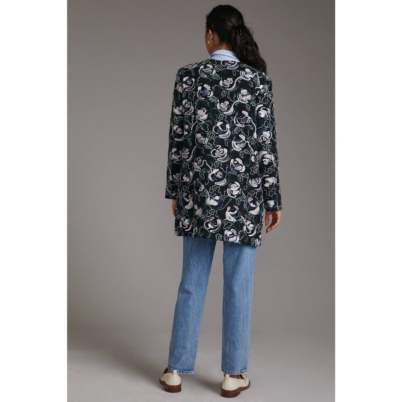 Anthropologie Anthropologie Floral Embroidered Coat by Hutch $260 X-SMALL Size XS / US 0-2 / IT 36-38 - 4 Thumbnail