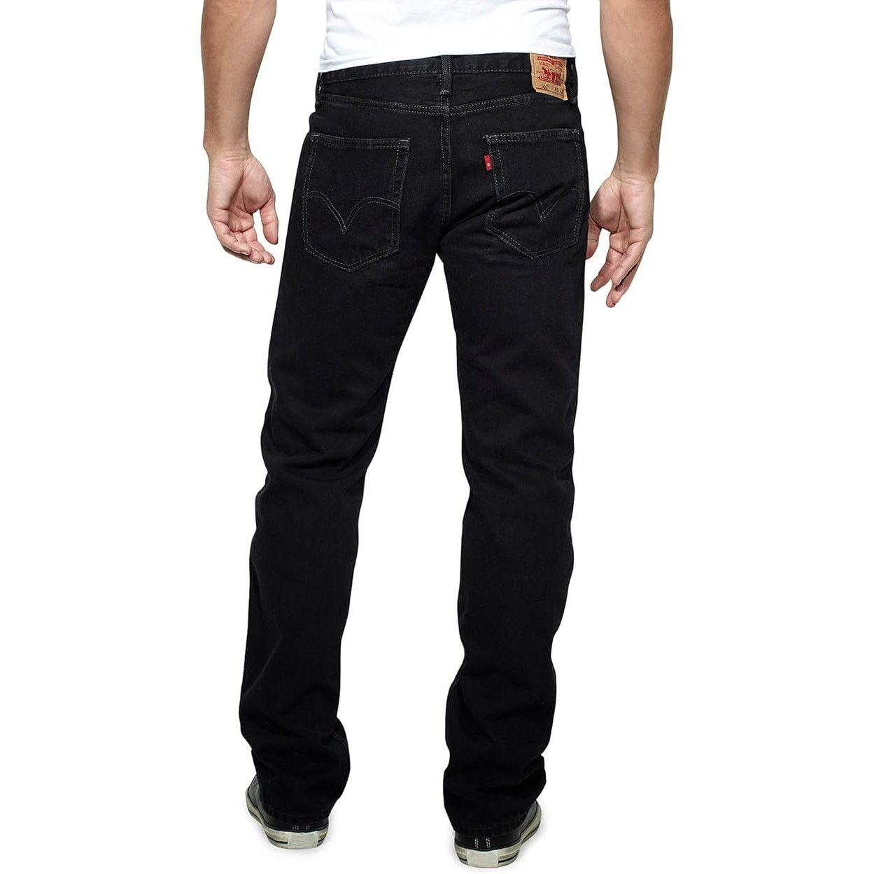 Levi's Levi's Men's 505 Regular Fit Black Denim Jeans 30 x 32 New Size US 30 / EU 46 - 2 Thumbnail