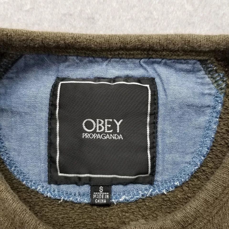 Obey Obey Sweater Mens Small Pullover Button Up Crew Neck Casual Size US S / EU 44-46 / 1 - 8 Thumbnail