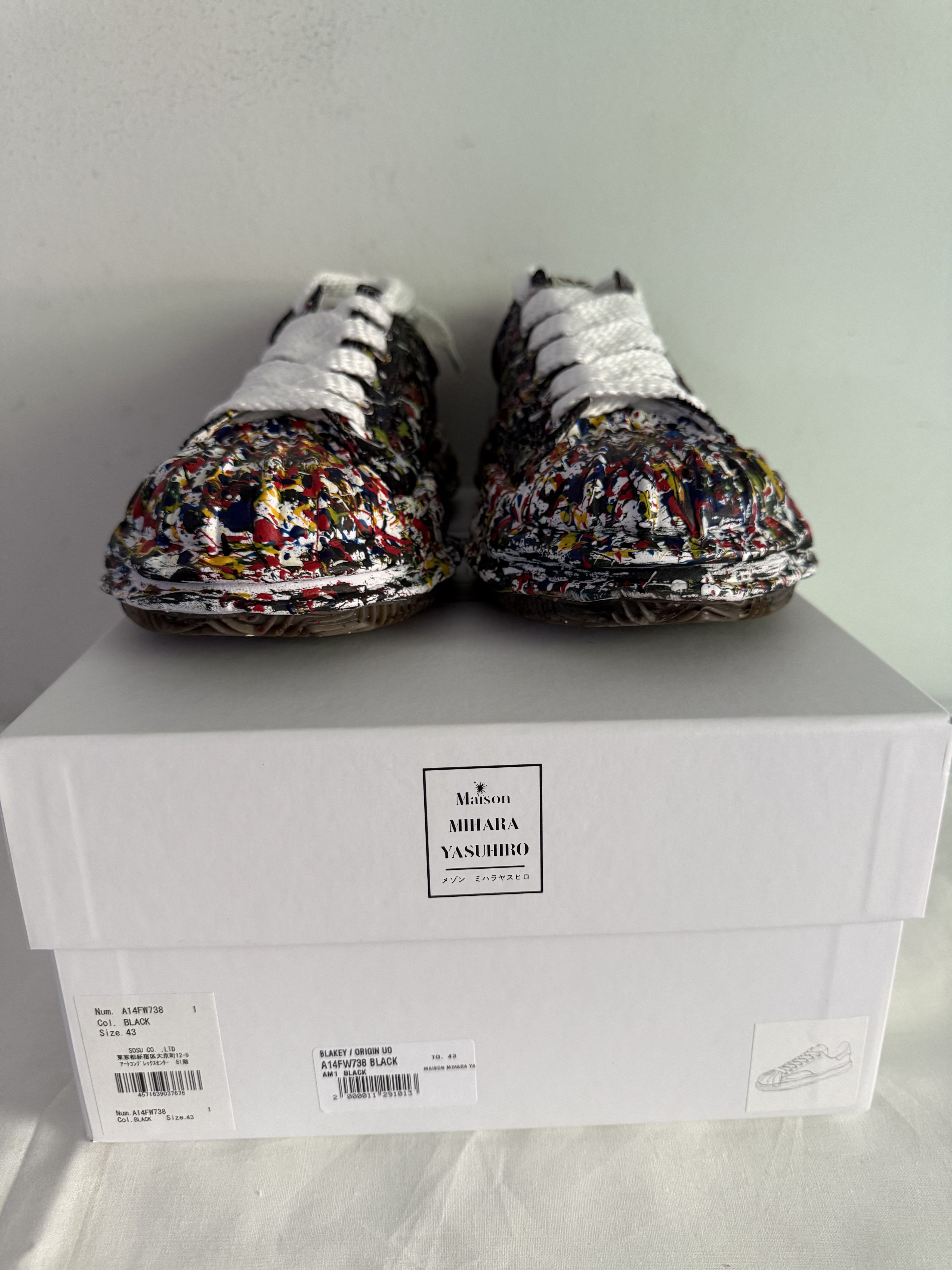 Maison MIHARA YASUHIRO AMY Blakey OG Sole Sputtering Paint Black Size US 10 / EU 43 - 4 Thumbnail