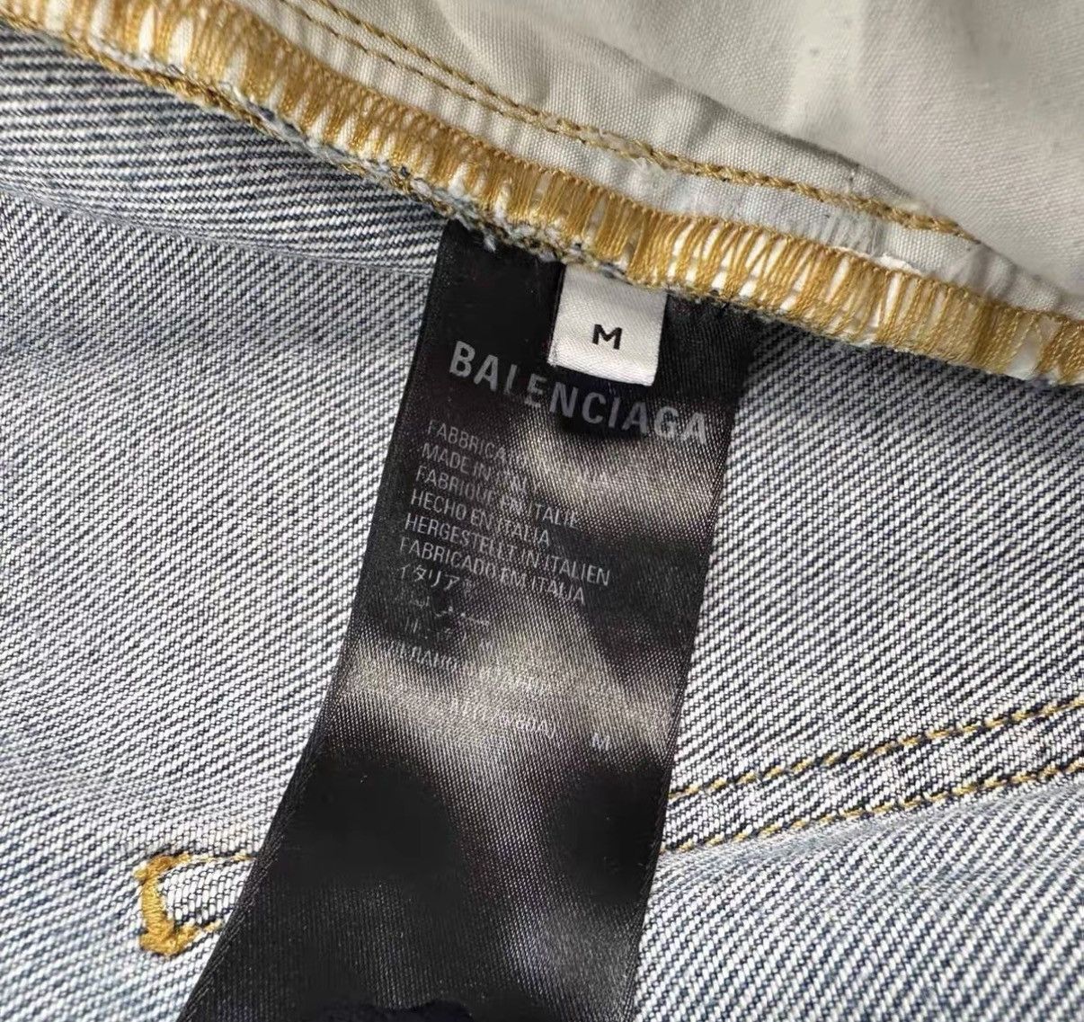 Balenciaga Balenciaga Wide Leg Distressed Washed Jeans J42 Size US 34 / EU 50 - 5 Thumbnail