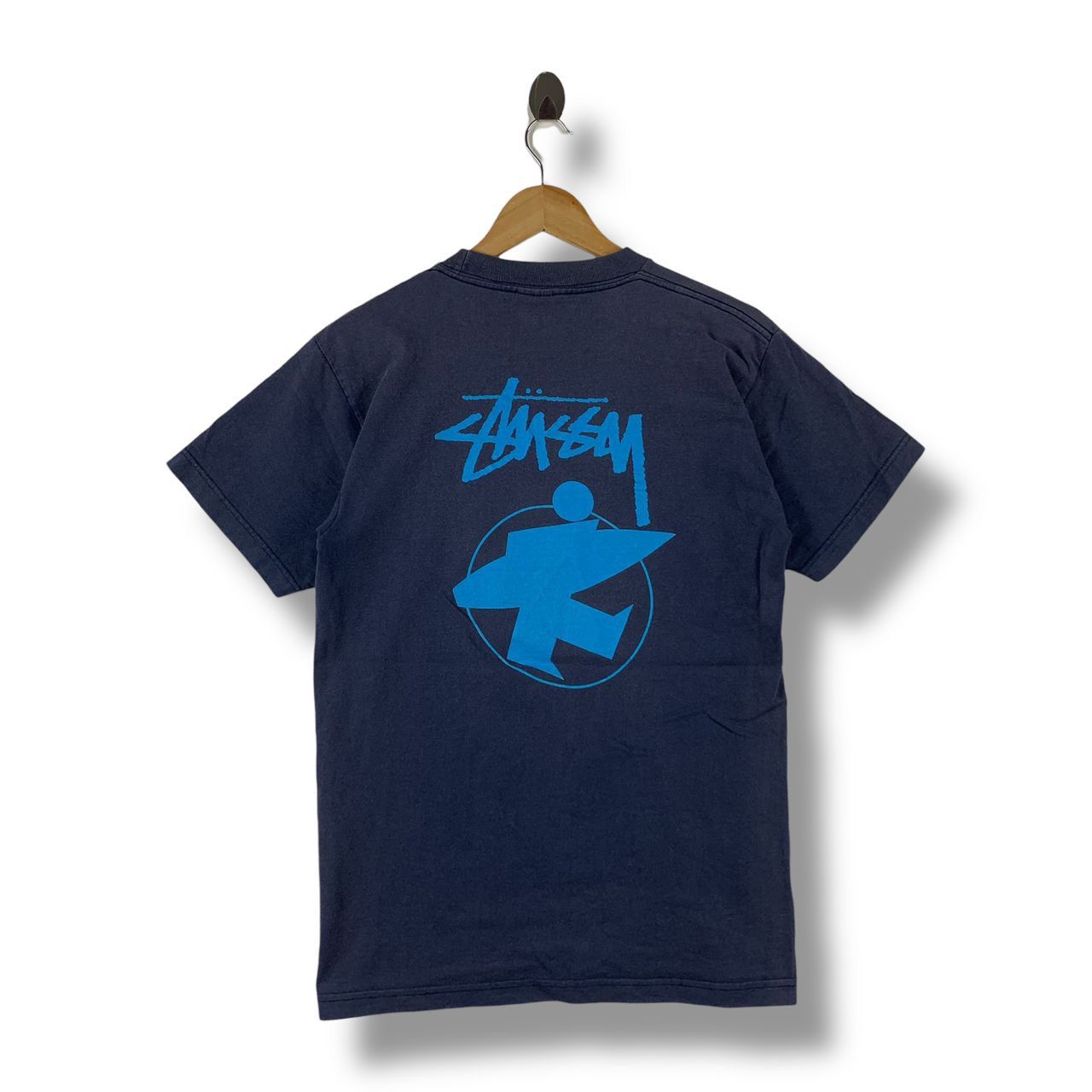 Vintage 90s STUSSY S logo back hitbig printed streetwear tee