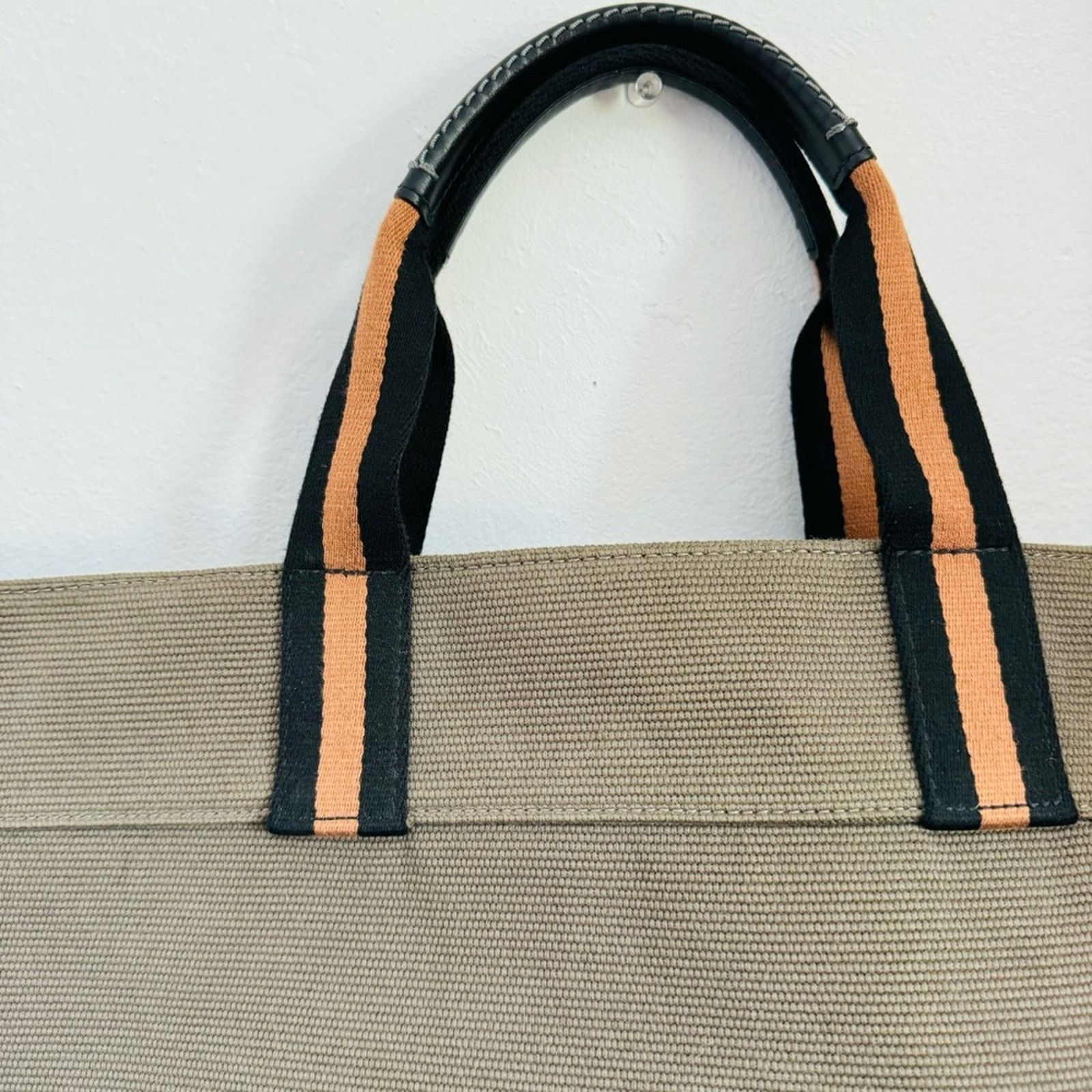 Coach COACH Olive Green Black Canvas Leather Zip Travel Tote Bag Size ONE SIZE - 3 Thumbnail