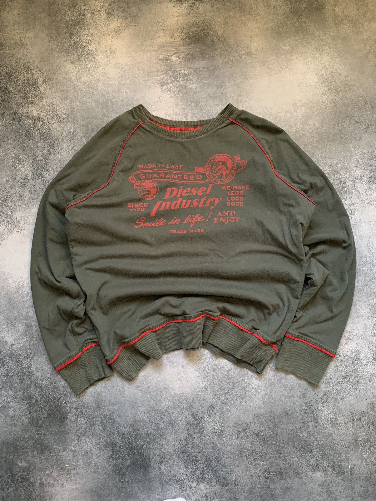 Designer × Japanese Brand × Vintage Diesel vintage y2k sweatshirt Size US XL / EU 56 / 4 - 1 Thumbnail