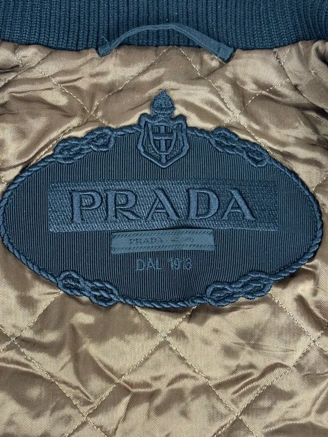 Prada FW2018 Prada Black Leather Varsity Bomber Jacket Size US S / EU 44-46 / 1 - 8 Thumbnail